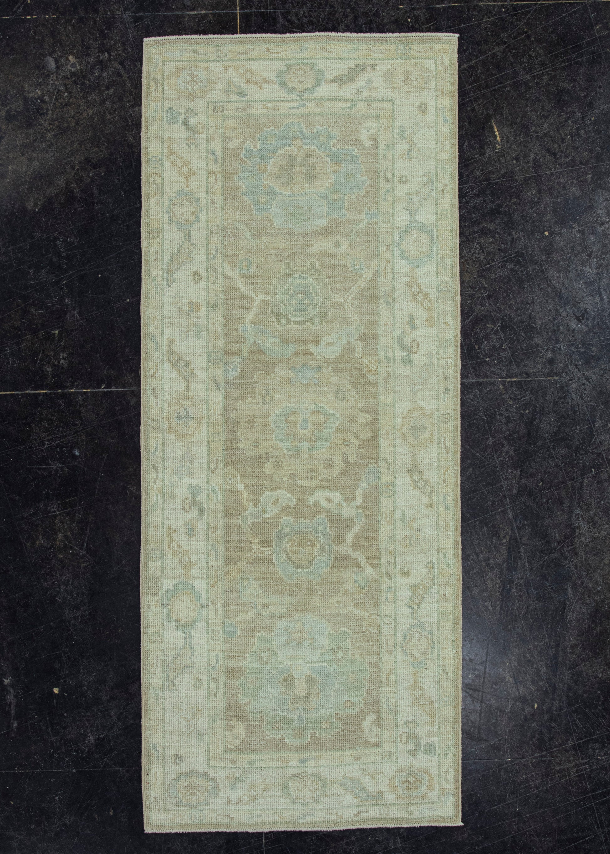 Turkish Oushak Rug 2'7" x 6'2" #19466
