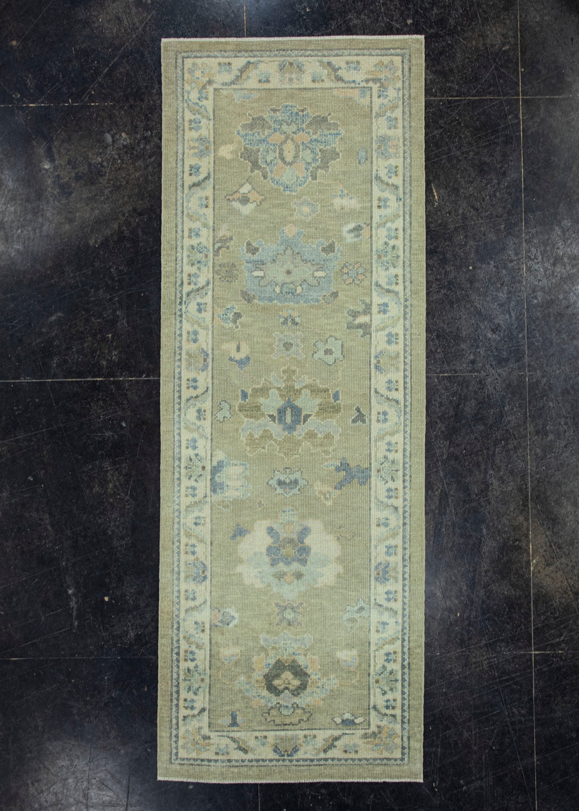 Turkish Oushak Rug 2'10"x 8' #19041