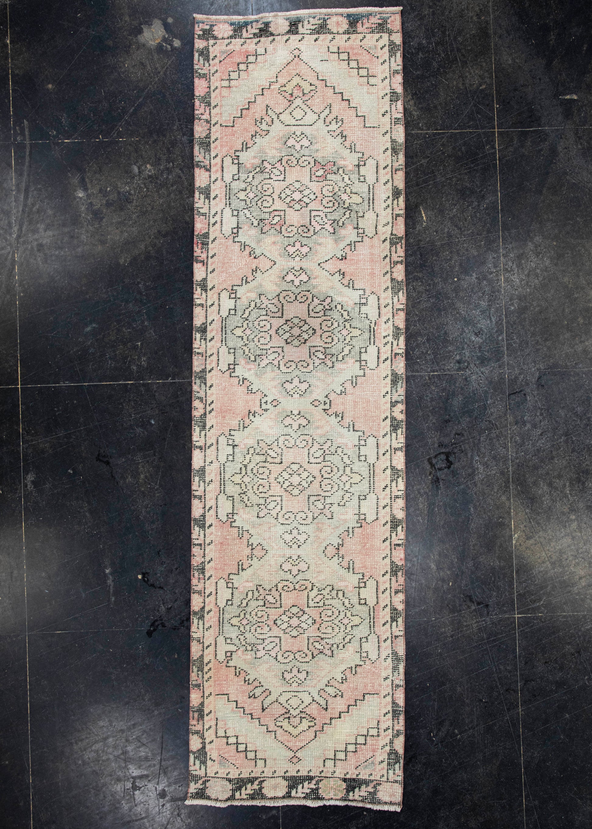 Turkish Vintage Rug 2'7" x 9'7" #19814
