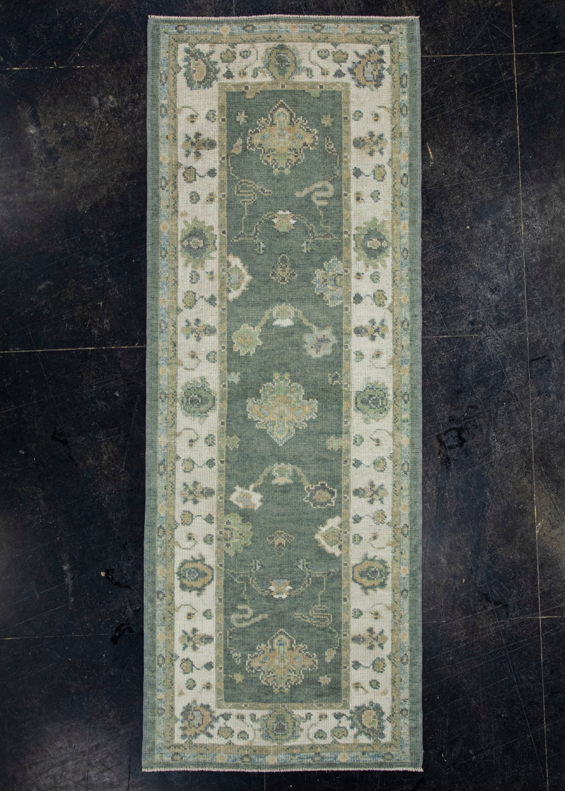 Turkish Oushak Rug 2'11"x 7'11" #19164