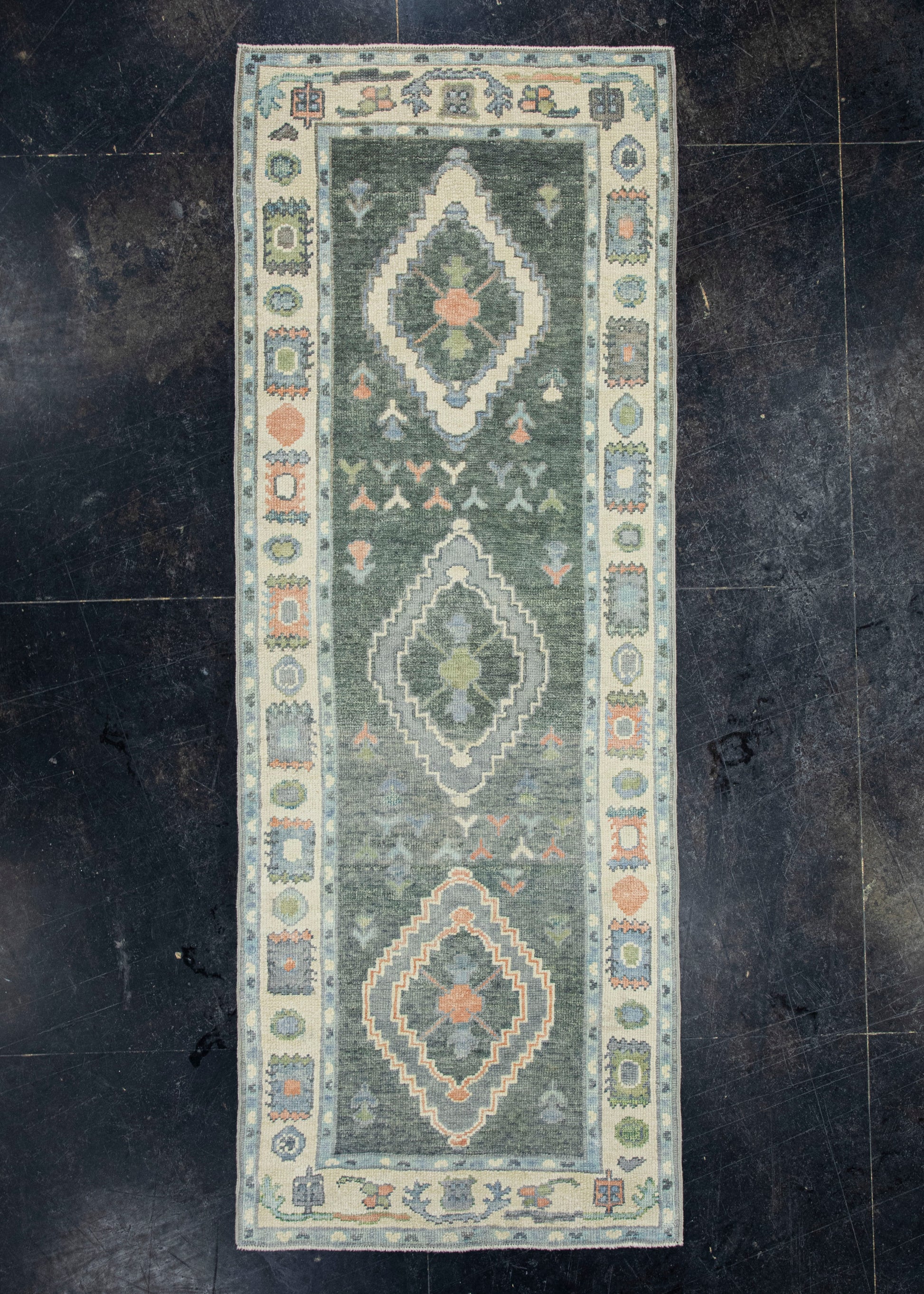 Turkish Oushak Rug 2'11"x 8' #19146