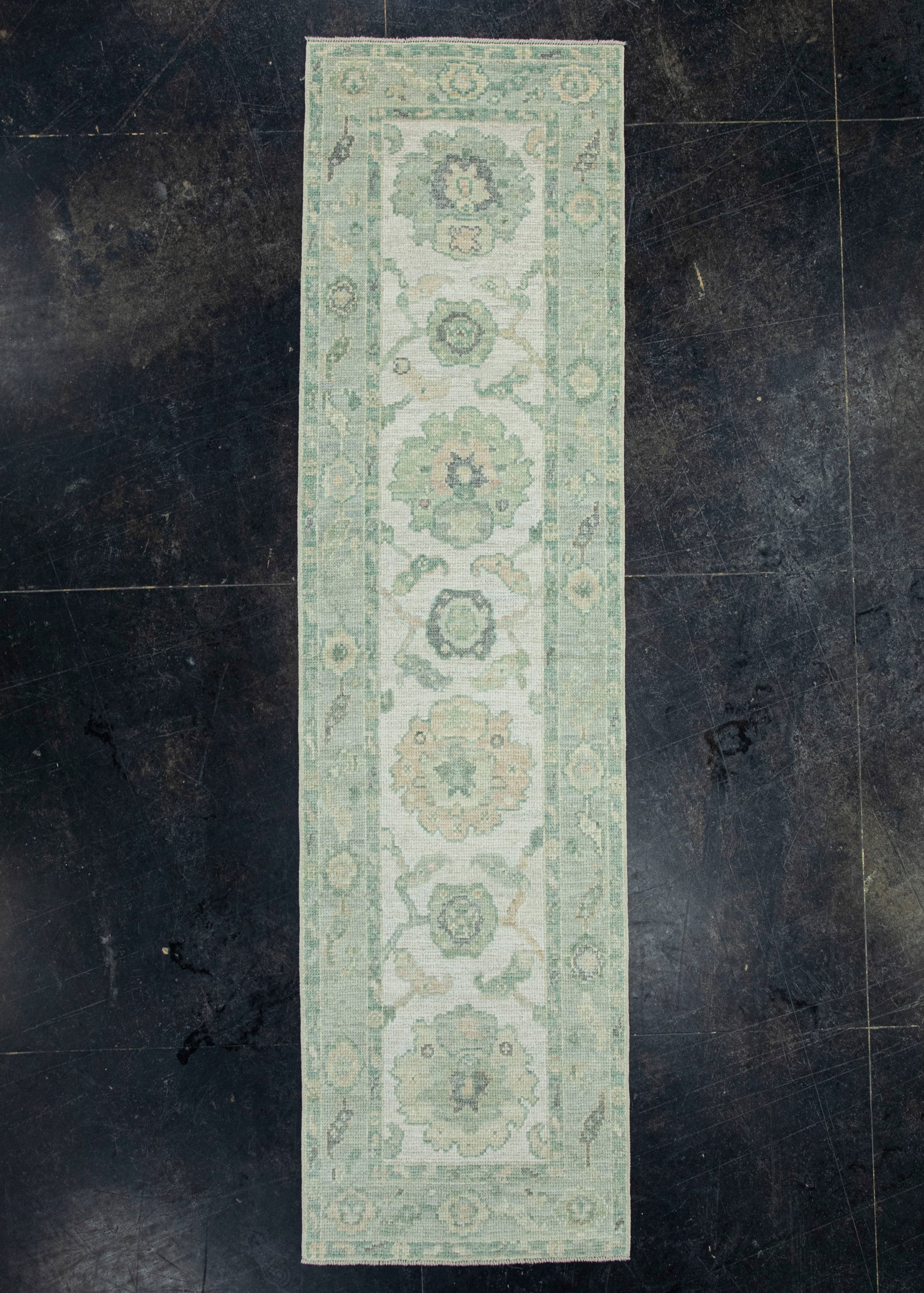 Turkish Oushak Rug 2'2"x 8' #19473