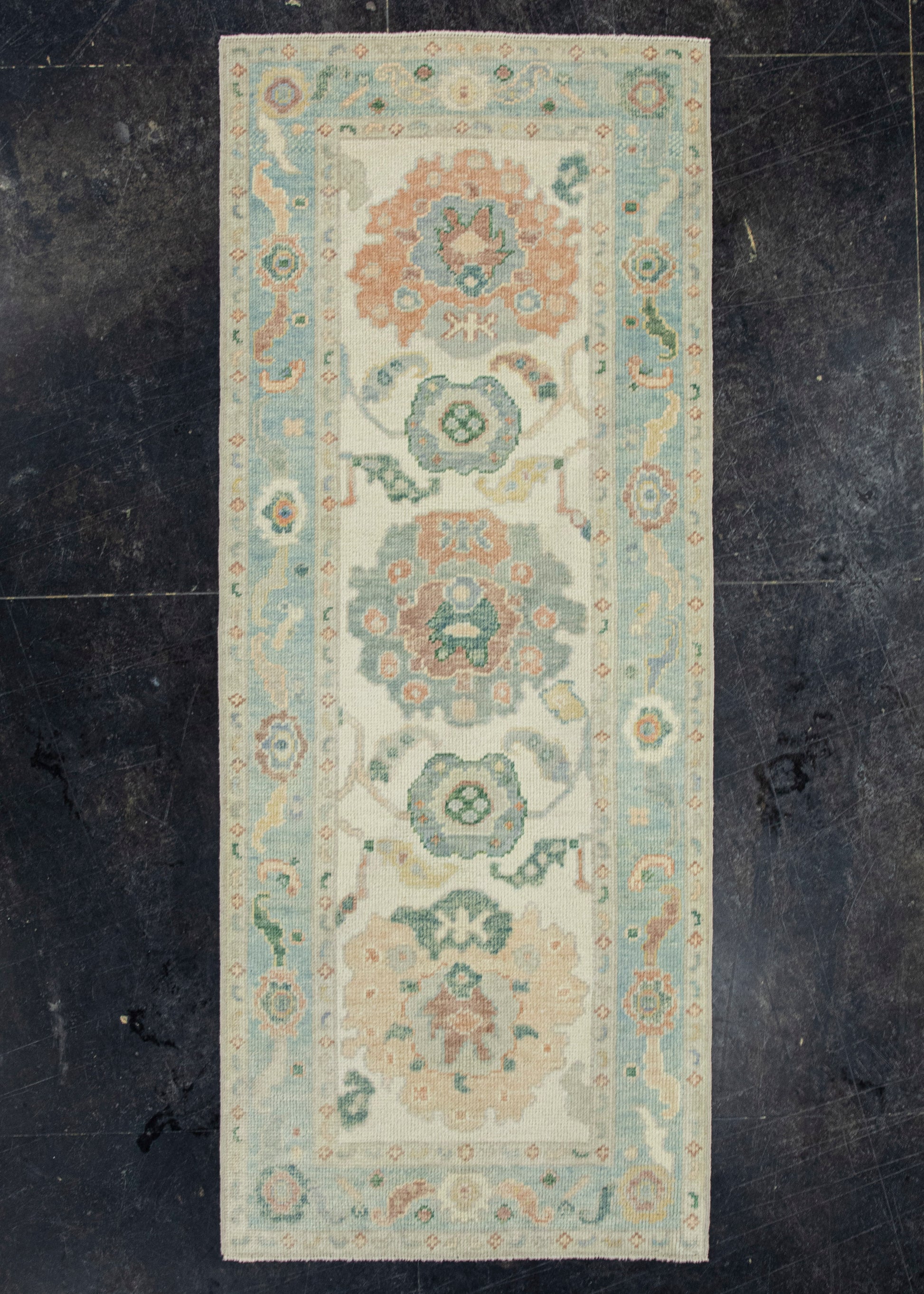 Turkish Oushak Rug 2'9"x 6'10" #19022