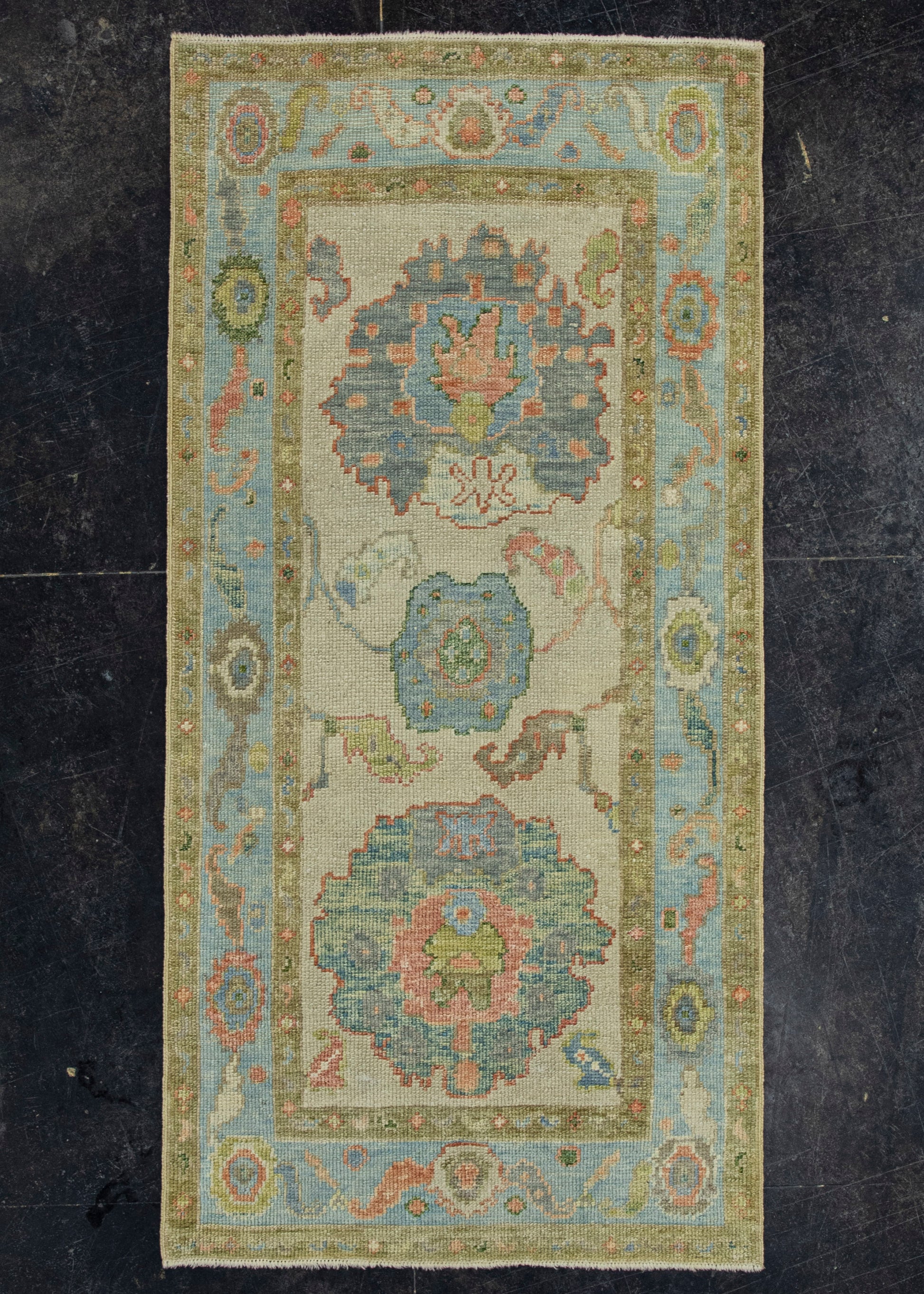 Turkish Oushak Rug 2'10"x 5'11" #20115