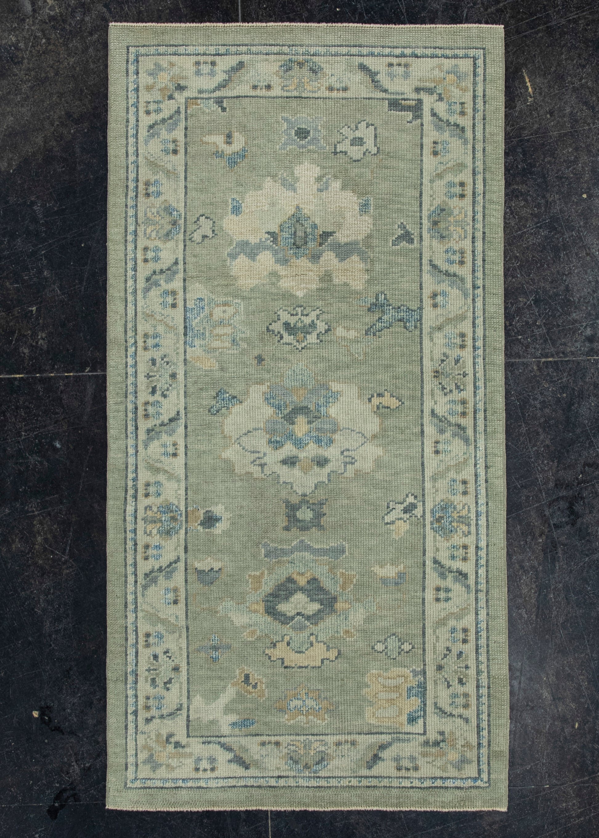 Turkish Oushak Rug 2'10"x 5'6" #19191