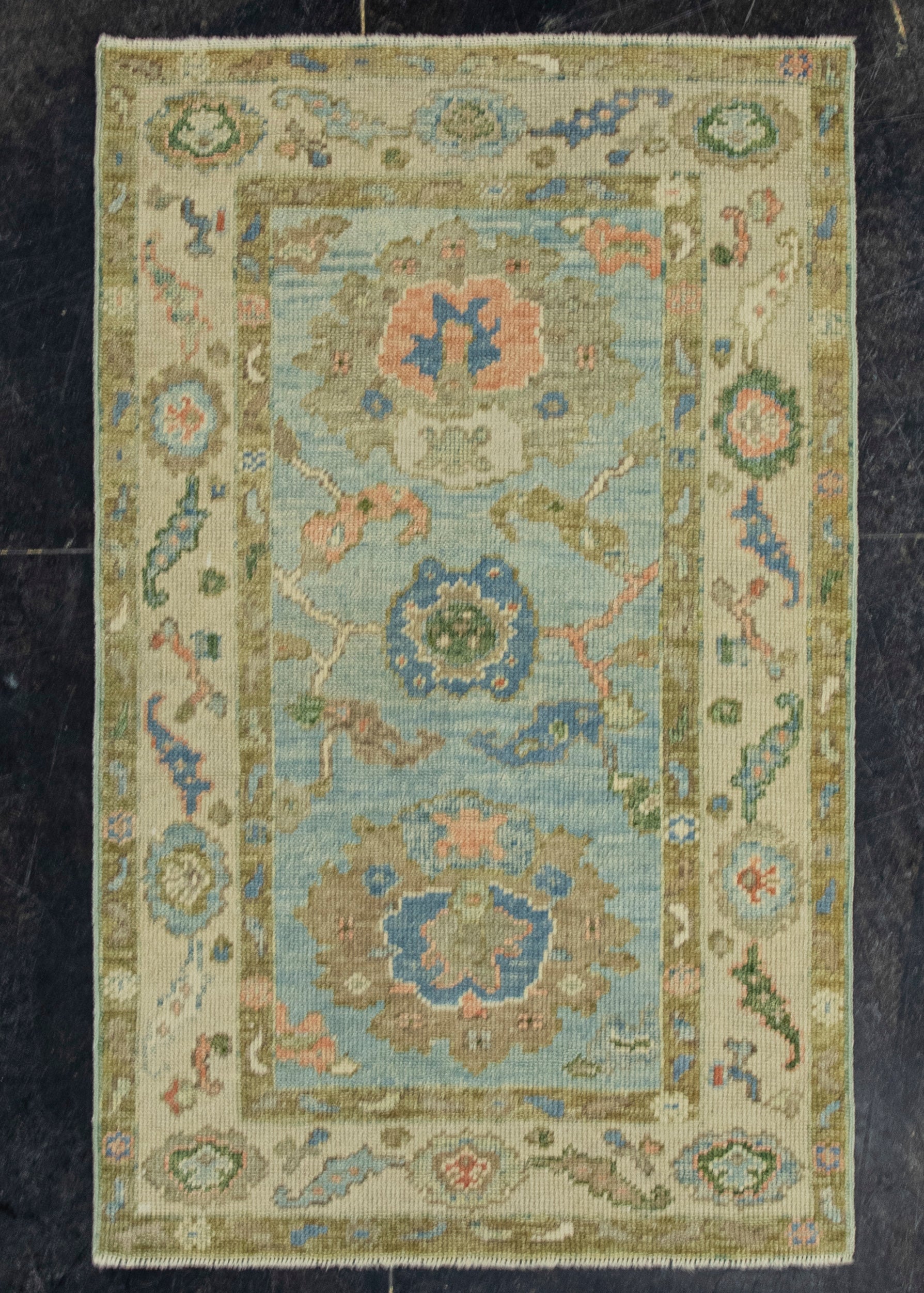 Turkish Oushak Rug 2'10"x 4'7" #20113