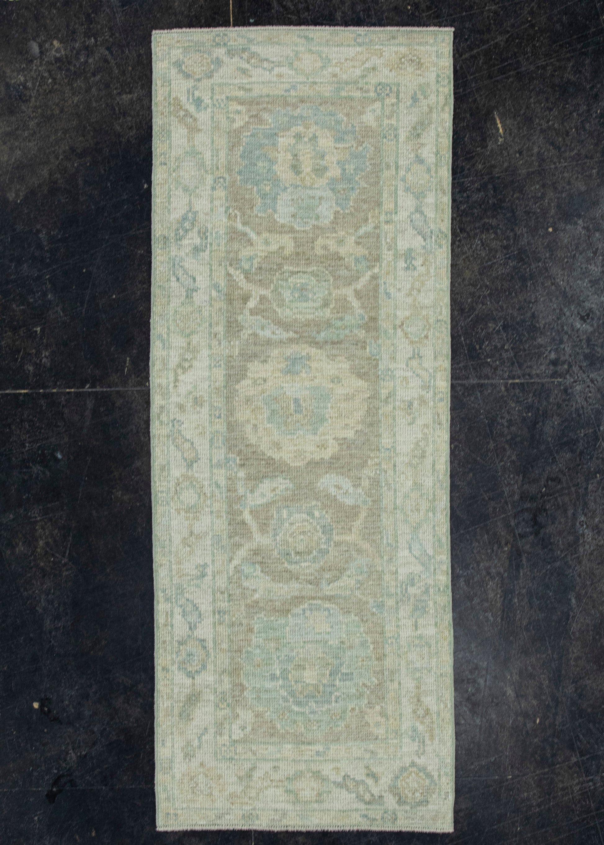 Turkish Oushak Rug 2'3"x 6' #19433