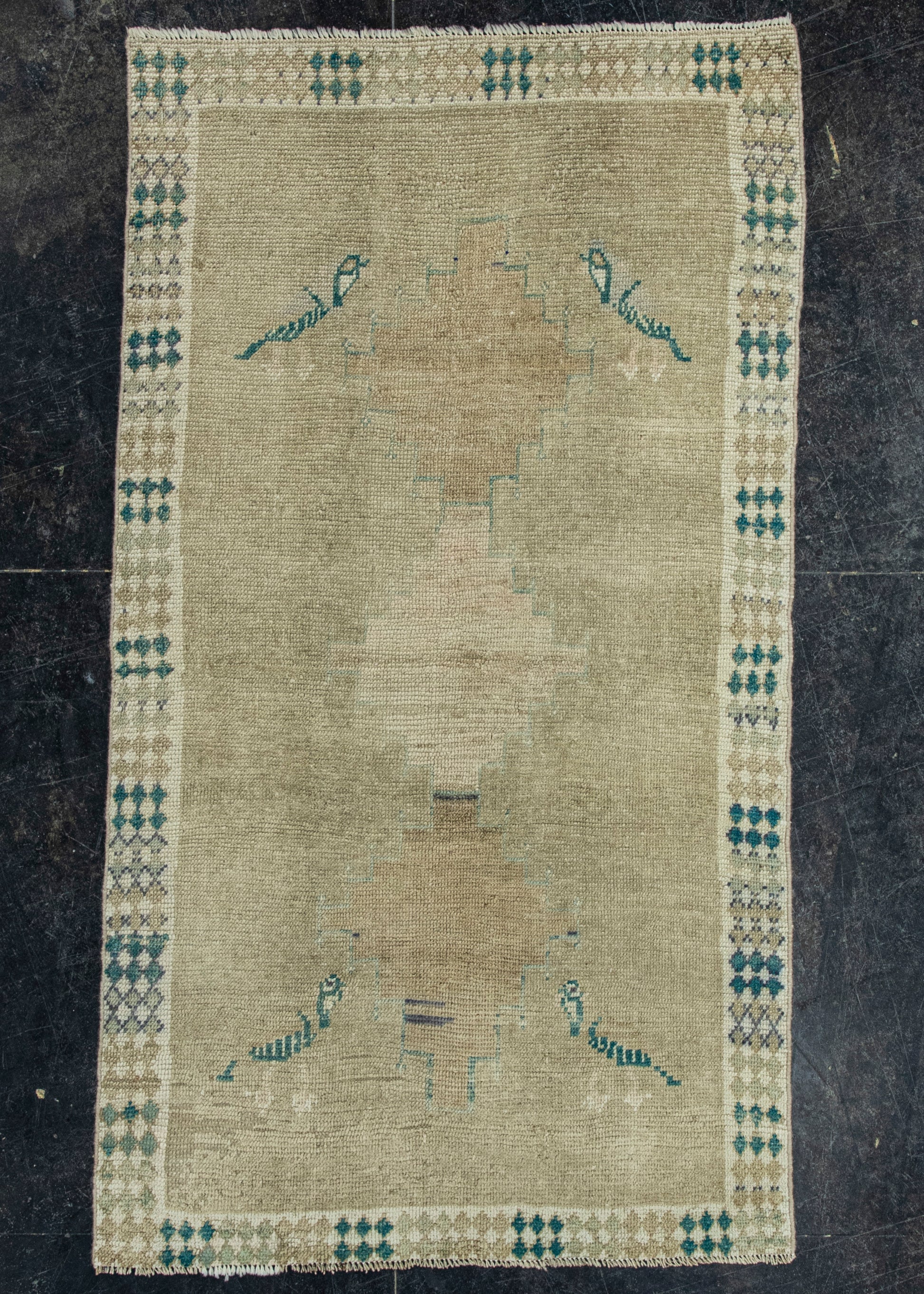 Turkish Vintage Rug 3'1" x 5'8" #19807