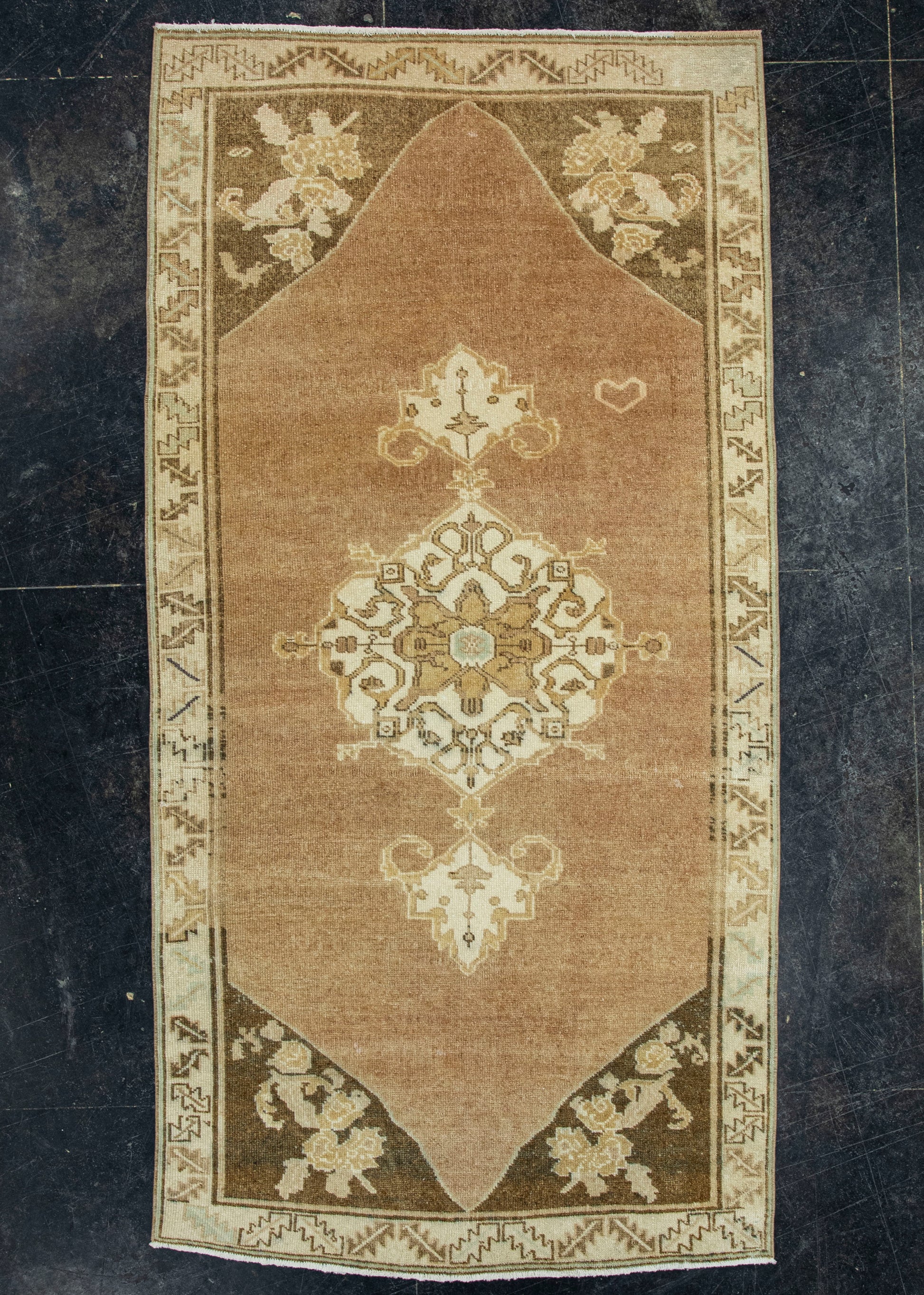 Turkish Vintage Rug  3'8" x 7'2" #20531
