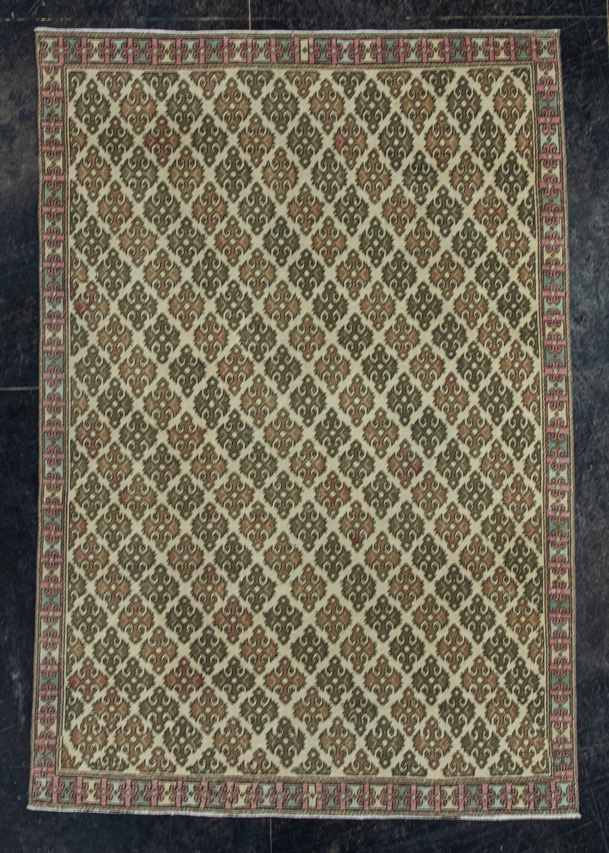 Turkish Vintage Rug  4'4" x 6'3" #20710