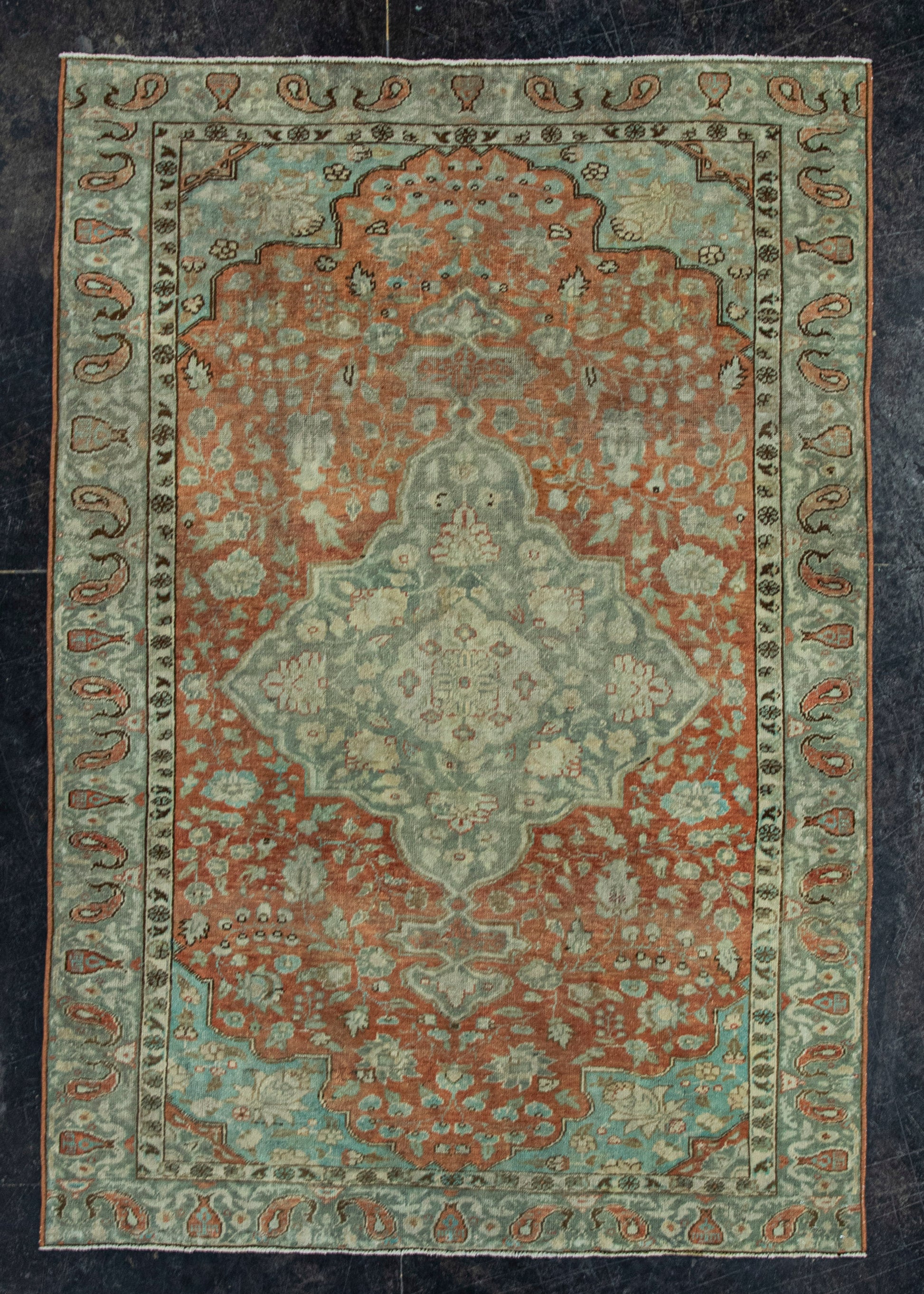 Turkish Vintage Rug  4' x 5'10" #20688