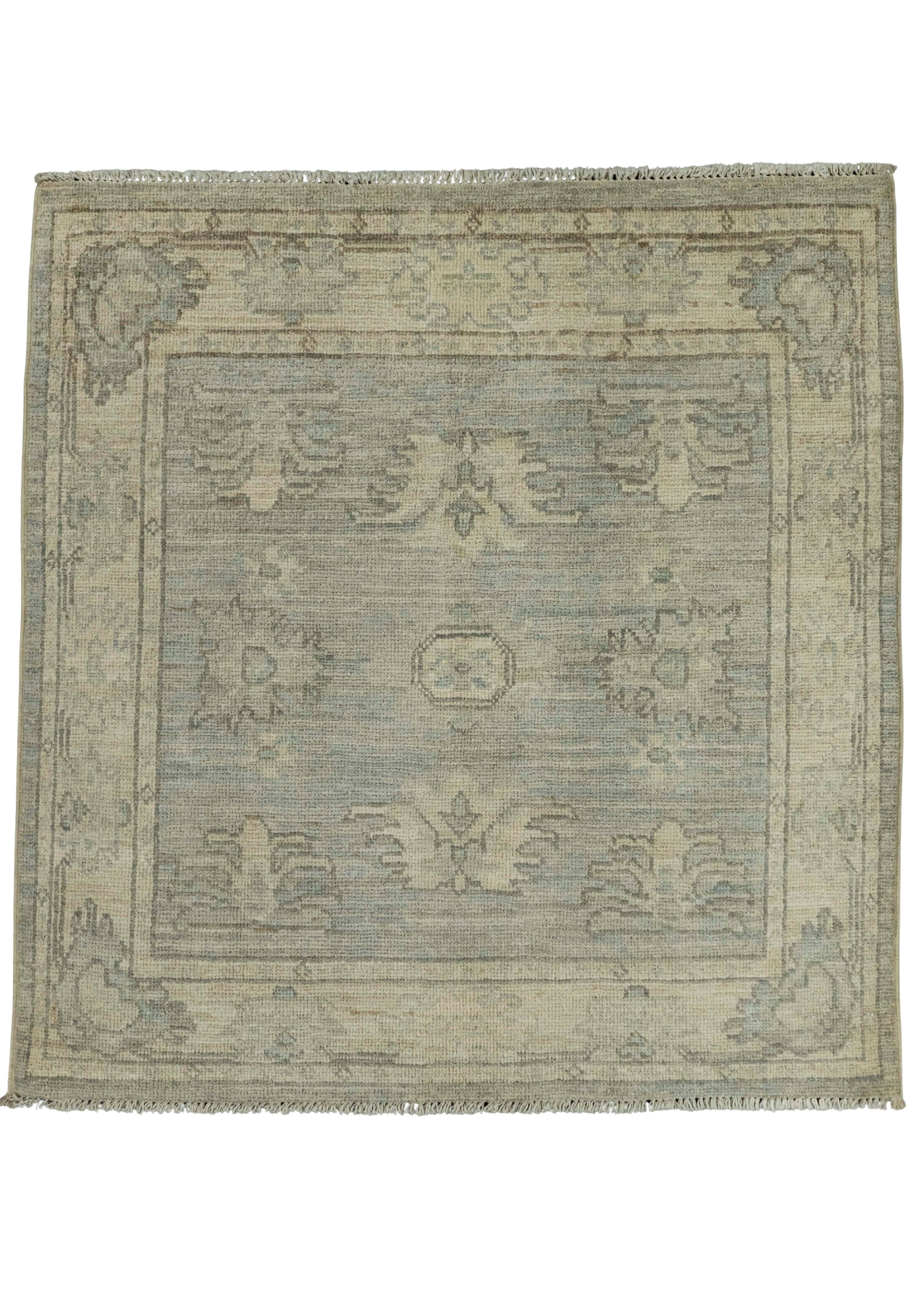 Oushak Square Rug 3' x 3'2" #21354