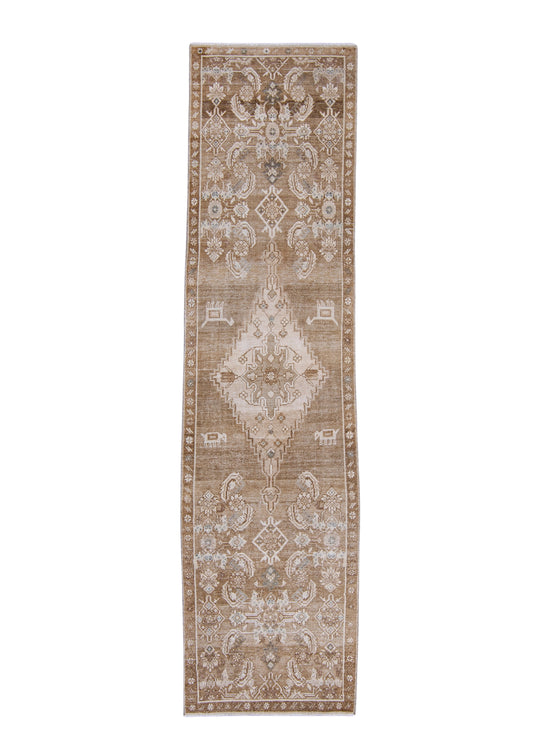 Turkish Vintage Anatolian Runner Rug 2'7" x 9'6" #7004