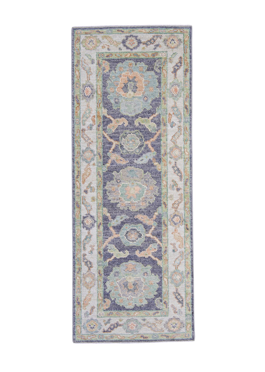 Turkish Oushak Rug 2'4" x 6' #16421