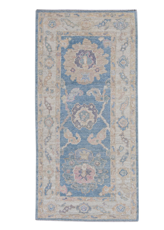 Turkish Oushak Rug 2'6" x 5'1" #16194
