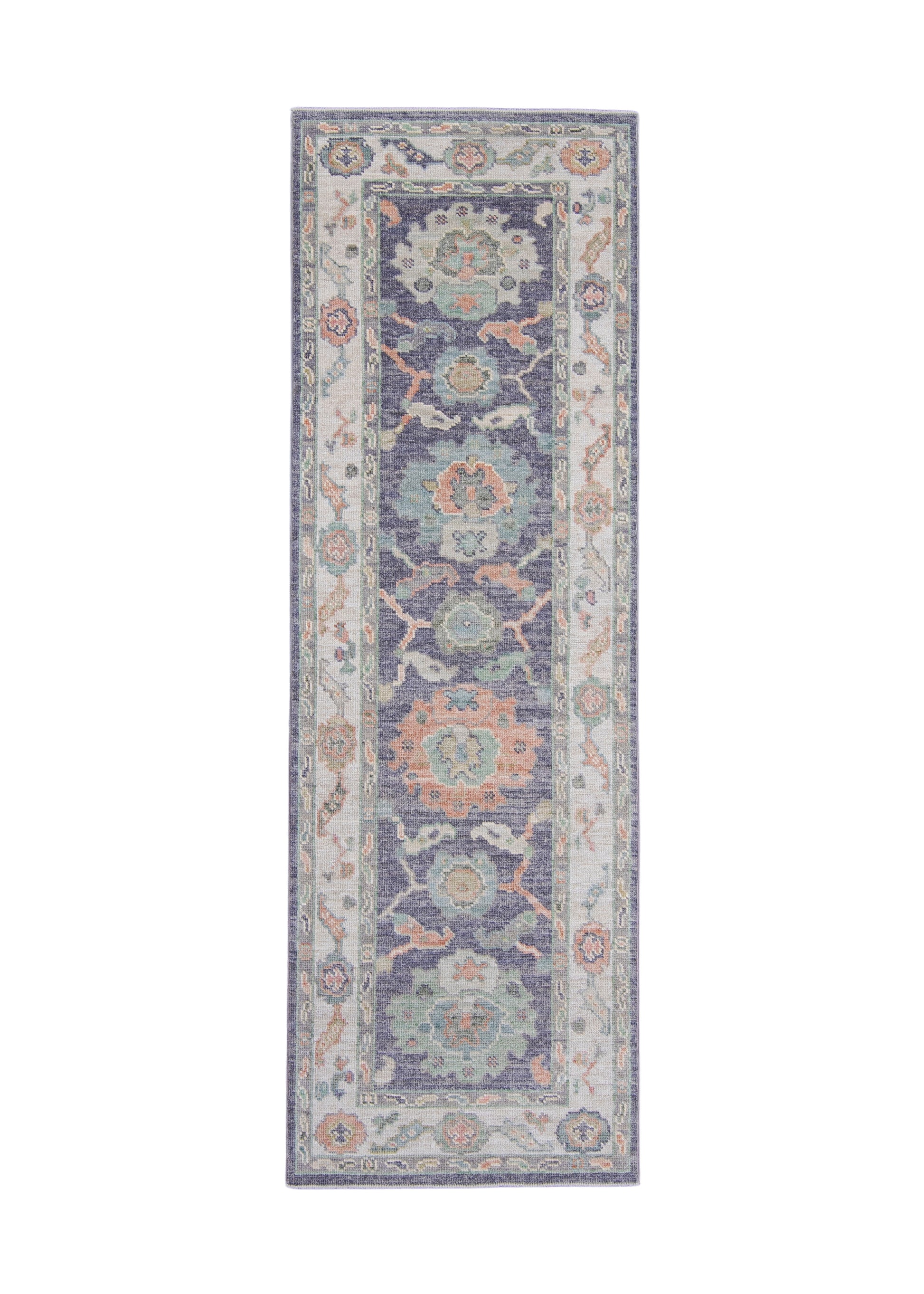 Turkish Oushak Runner Rug 2'8" x 8'2" #16422