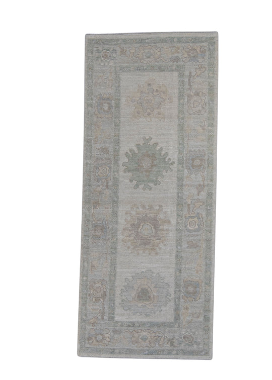Turkish Oushak Rug 2'10" x 6'9" #16313
