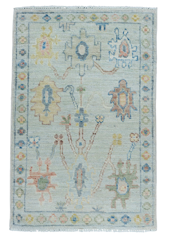 Oushak Rug 1'10" x 2'11" #17145