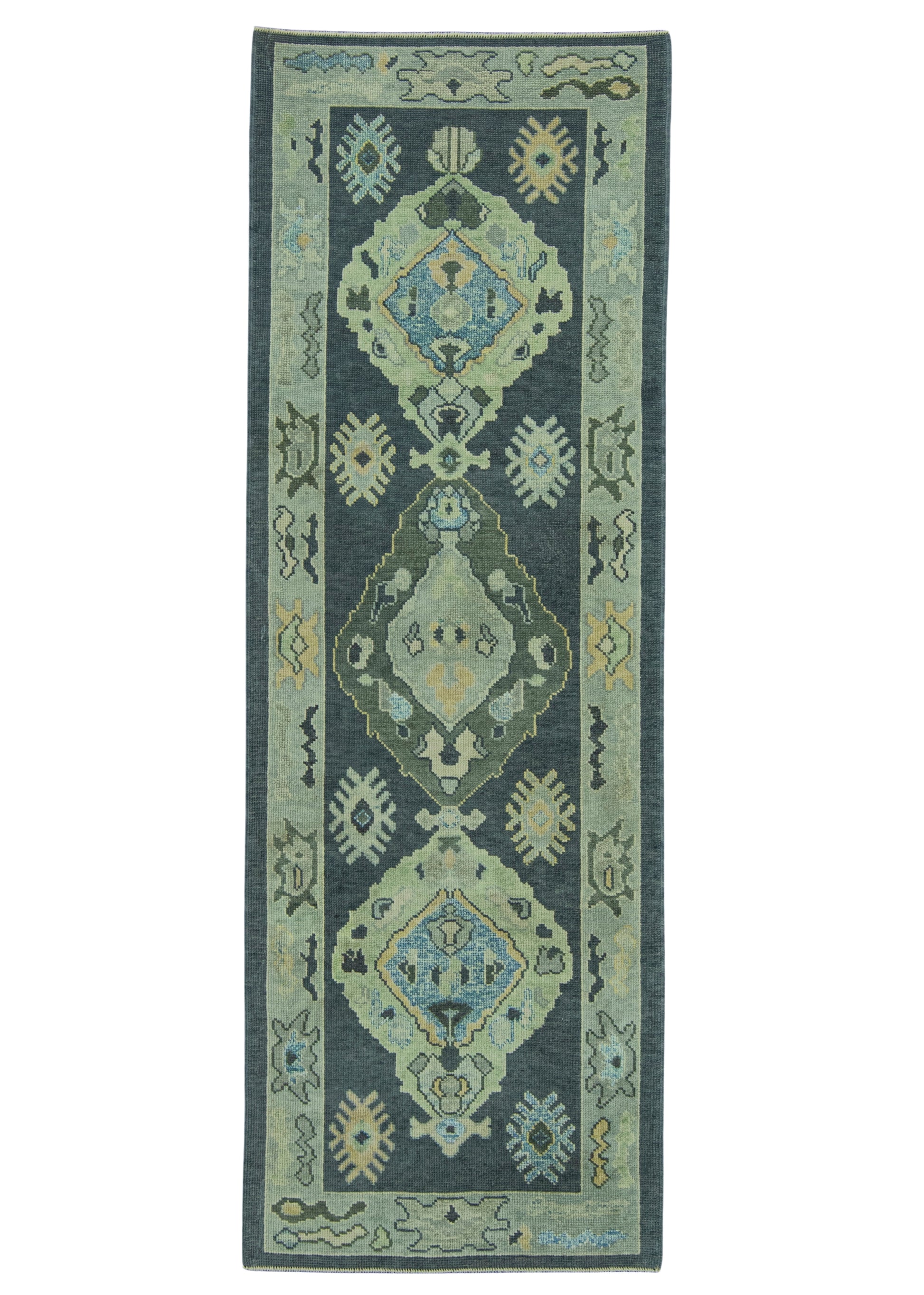 Turkish Oushak Rug 3' x 8'10" #19195