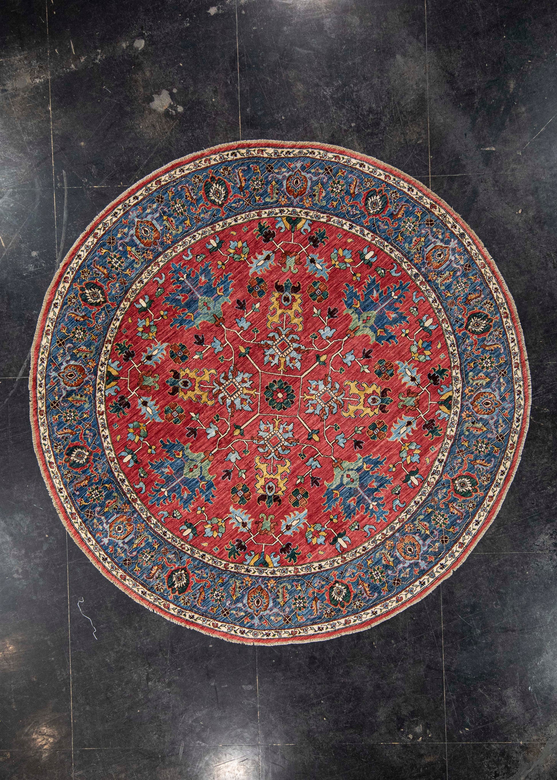 Oriental Hand Knotted Round Rug 8' x 8' #21389