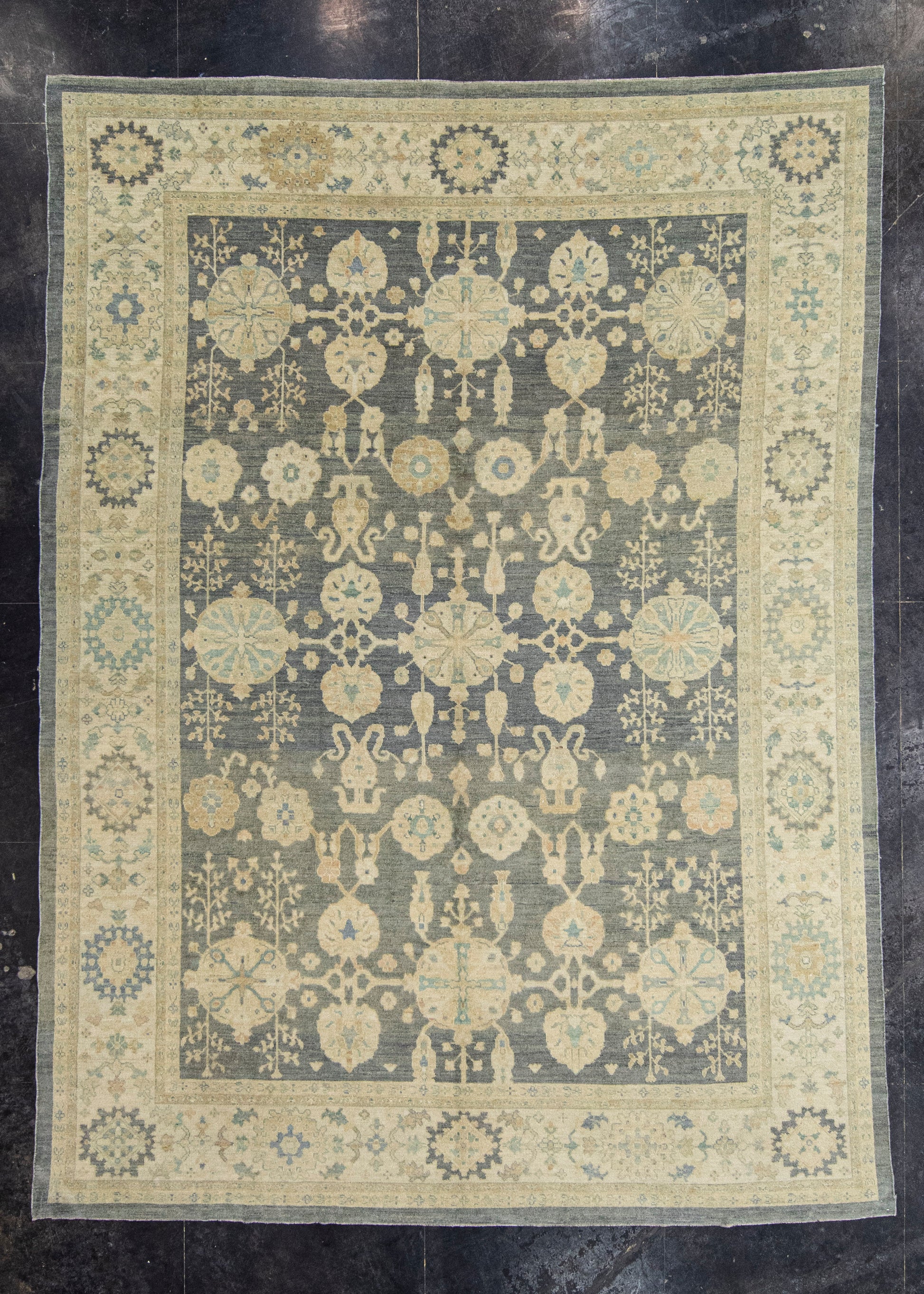 Turkish Oushak Antique Look Rug 10'5" x 14'3" #21310