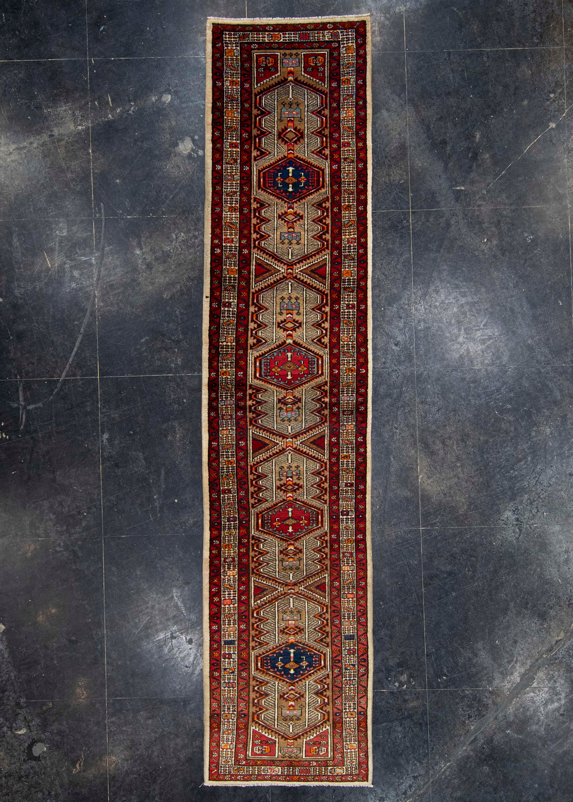 Turkish Vintage Rug  3'3" x 14'4" #21123