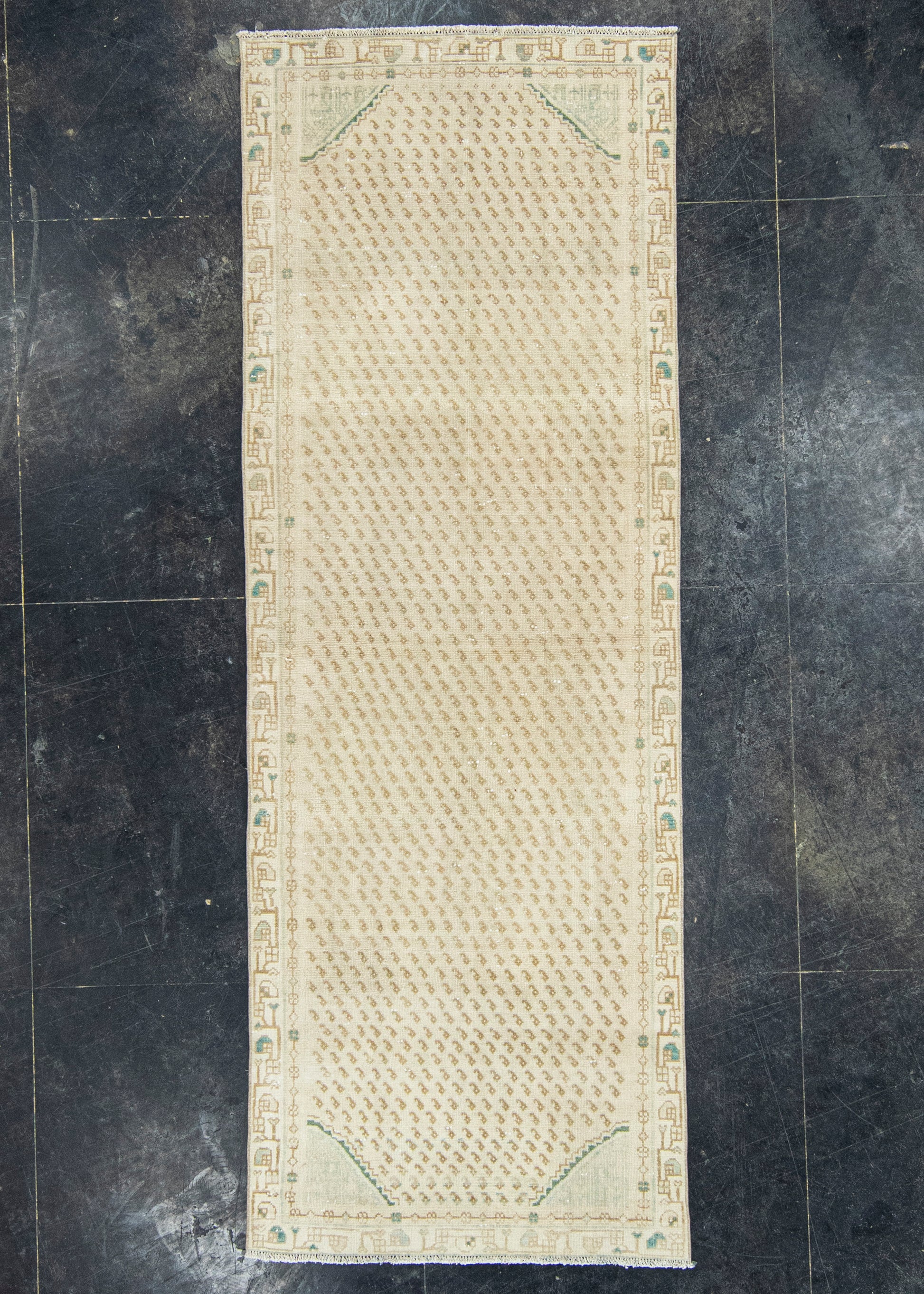 Turkish Vintage Rug  3'5" x 9'7" #21113
