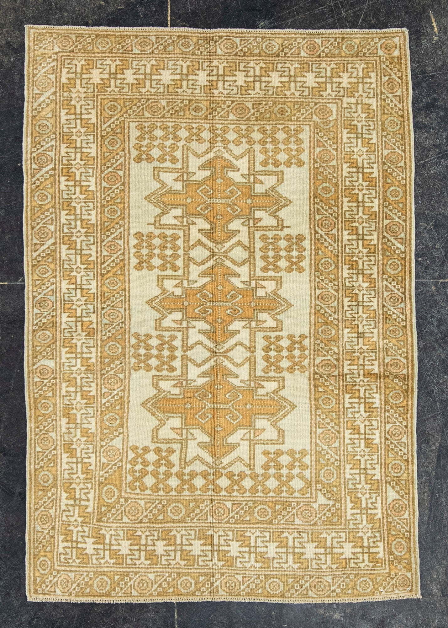Turkish Vintage Rug  3' x 4'4" #21315