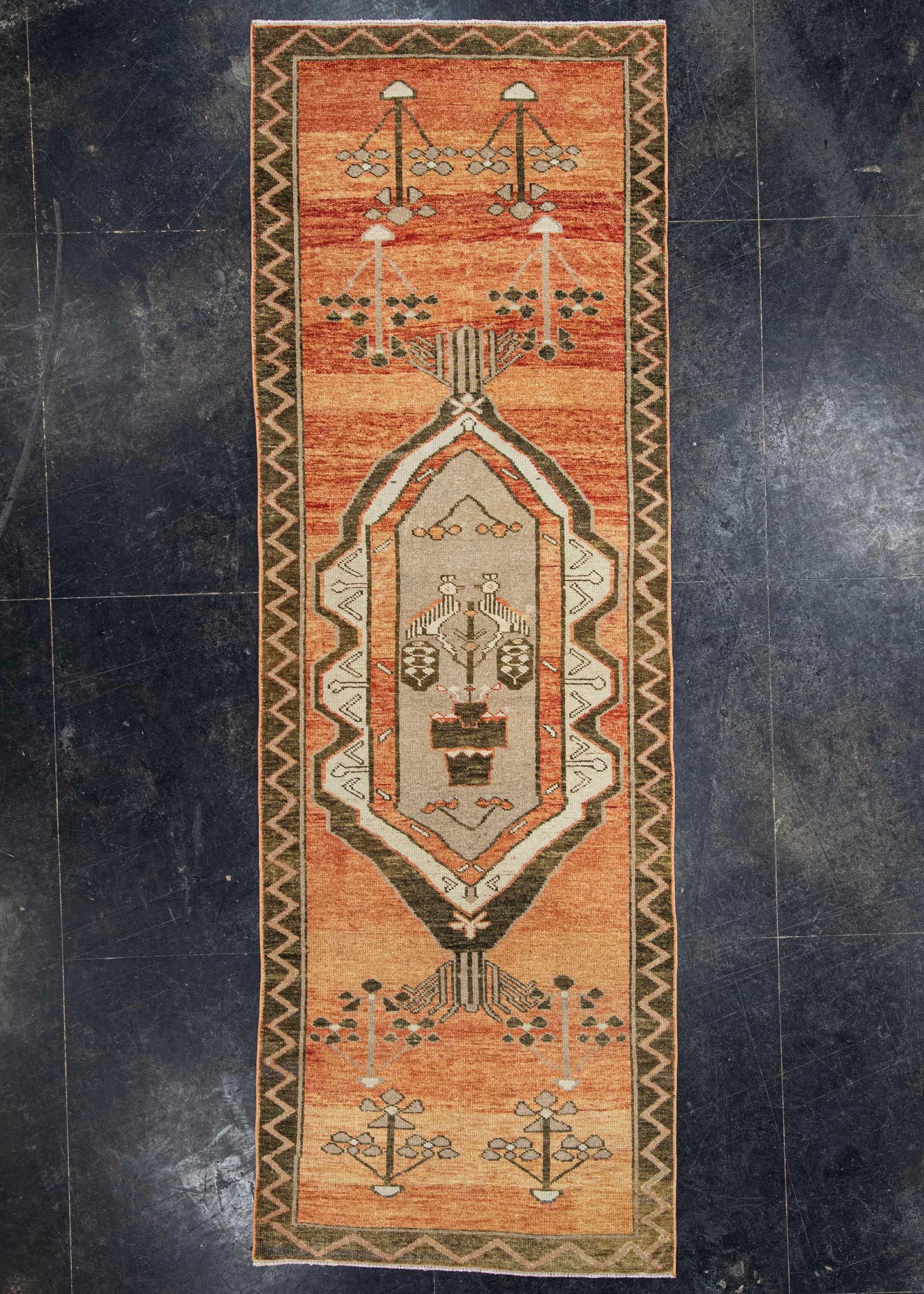 Turkish Vintage Rug  3'6" x 10'5" #21125