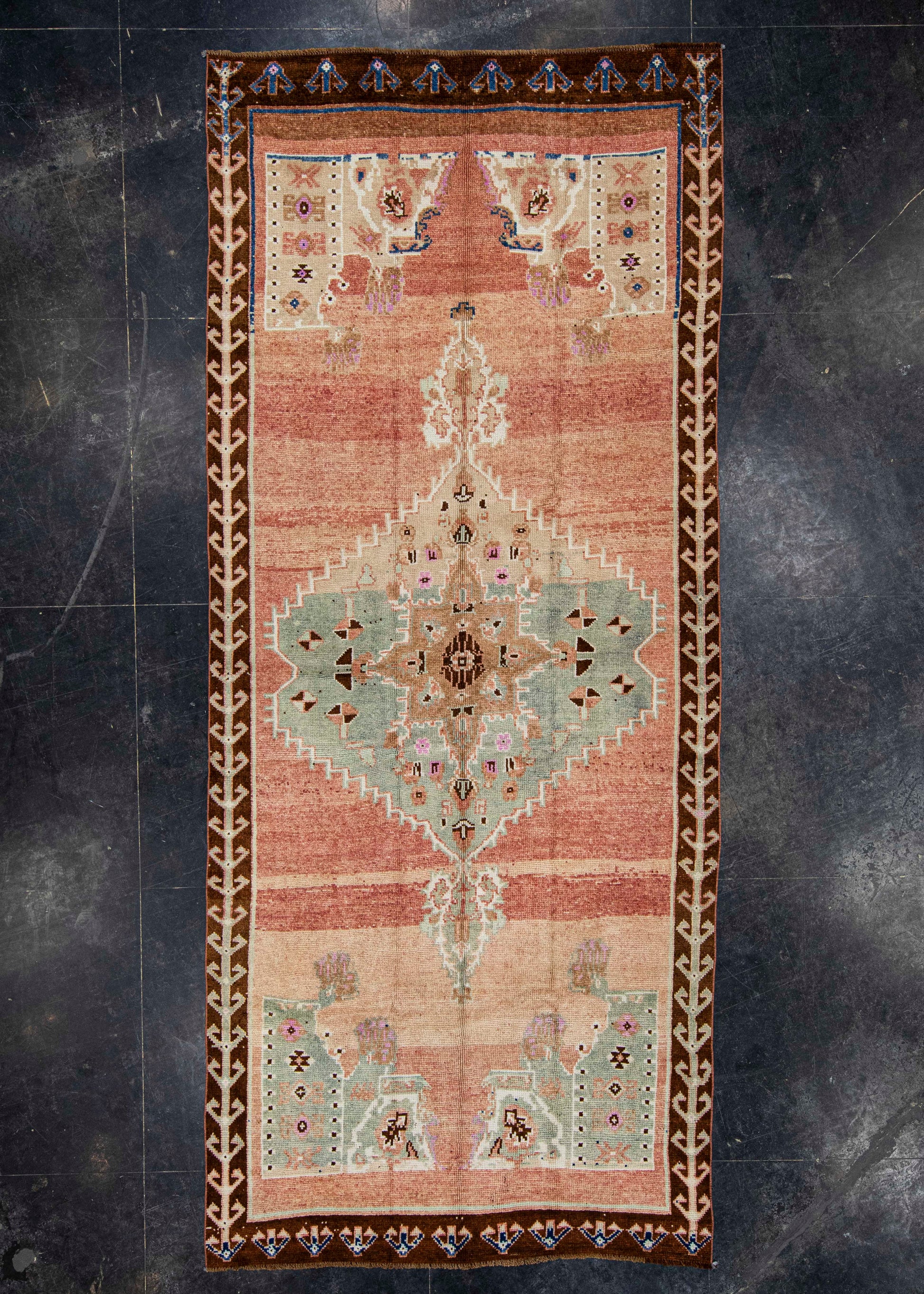 Turkish Vintage Rug  5'6" x 12'9" #21302