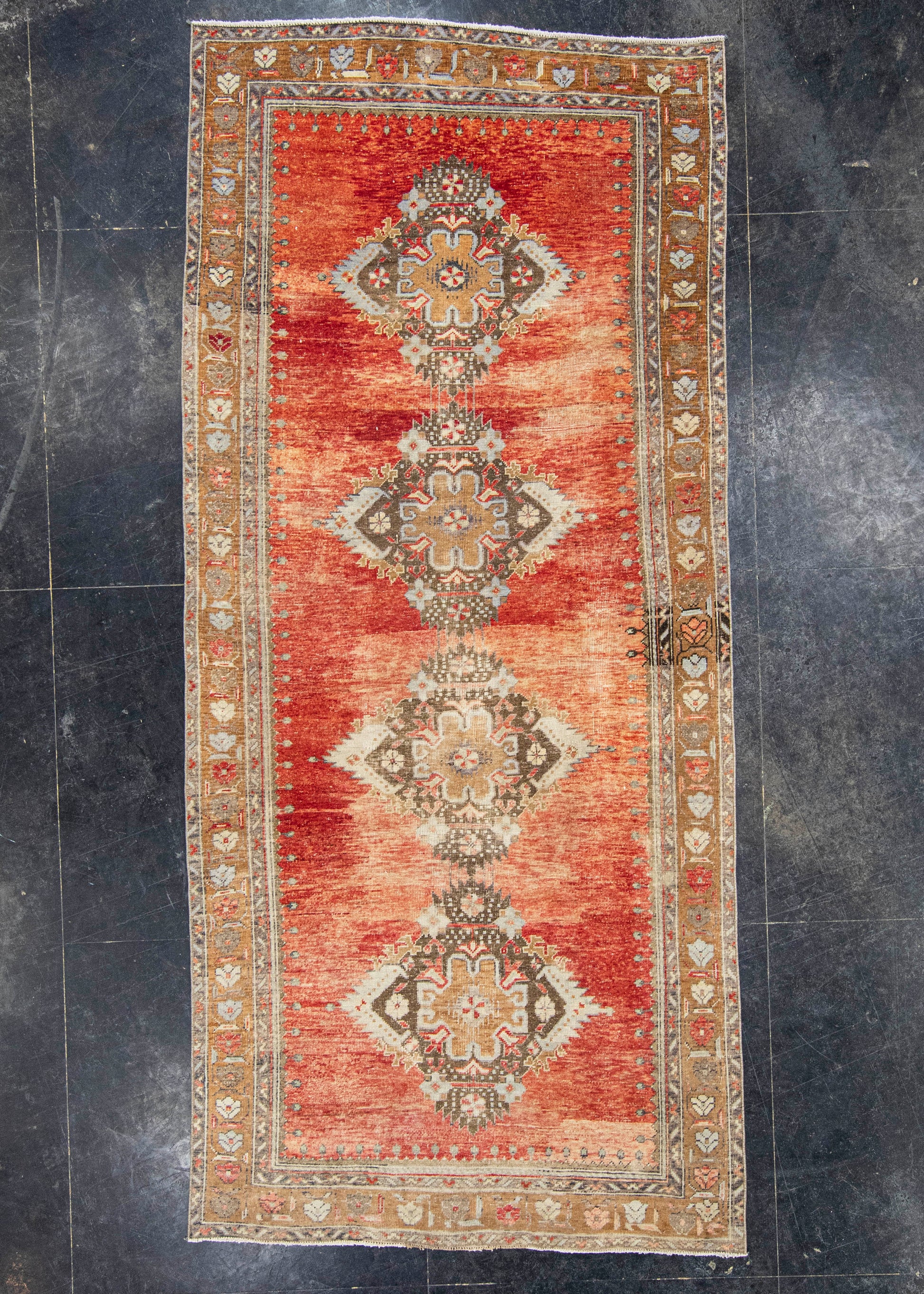 Turkish Vintage Rug  4'8" x 10'3 #21395