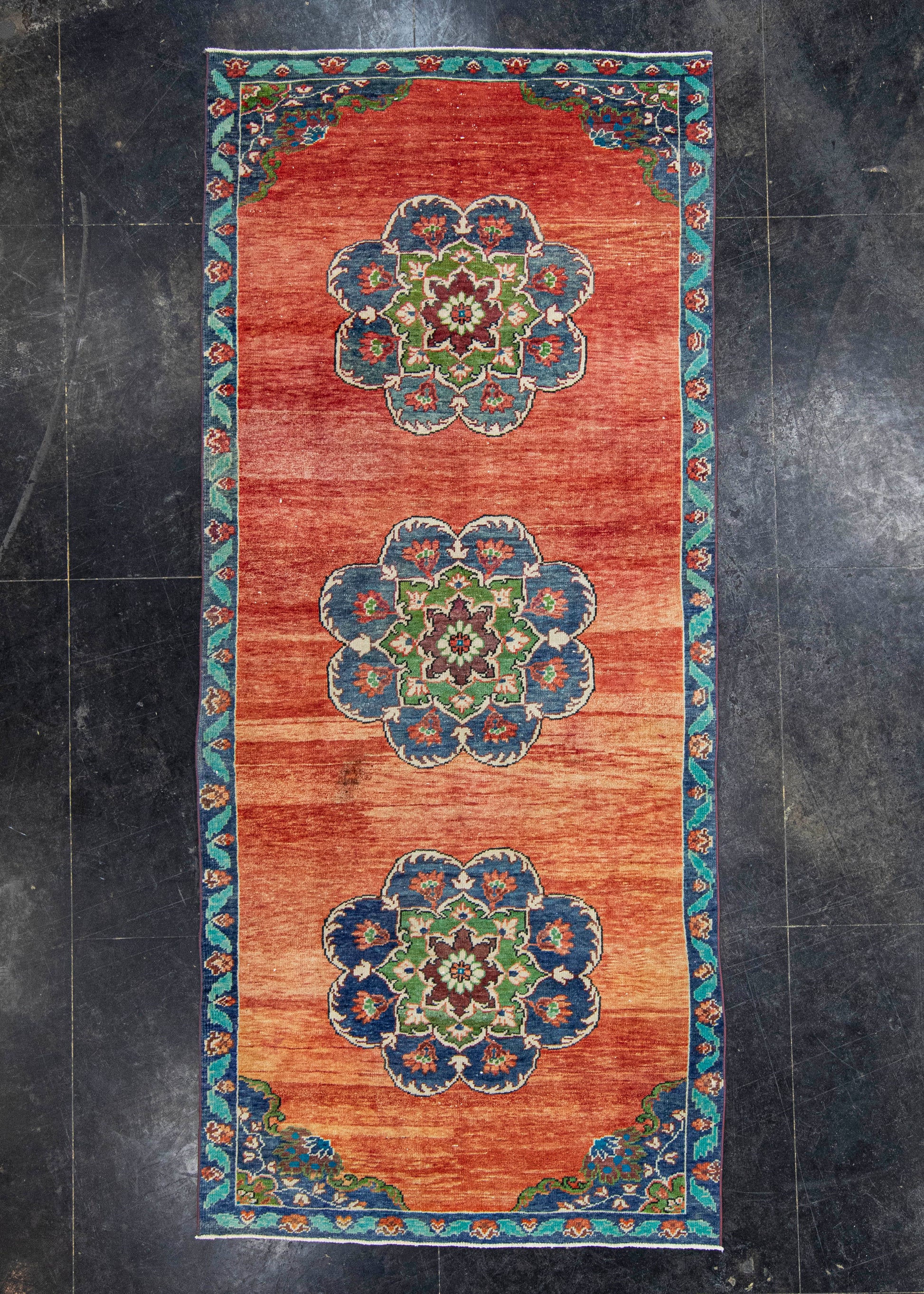 Turkish Vintage Rug  4'5" x 10' #21408