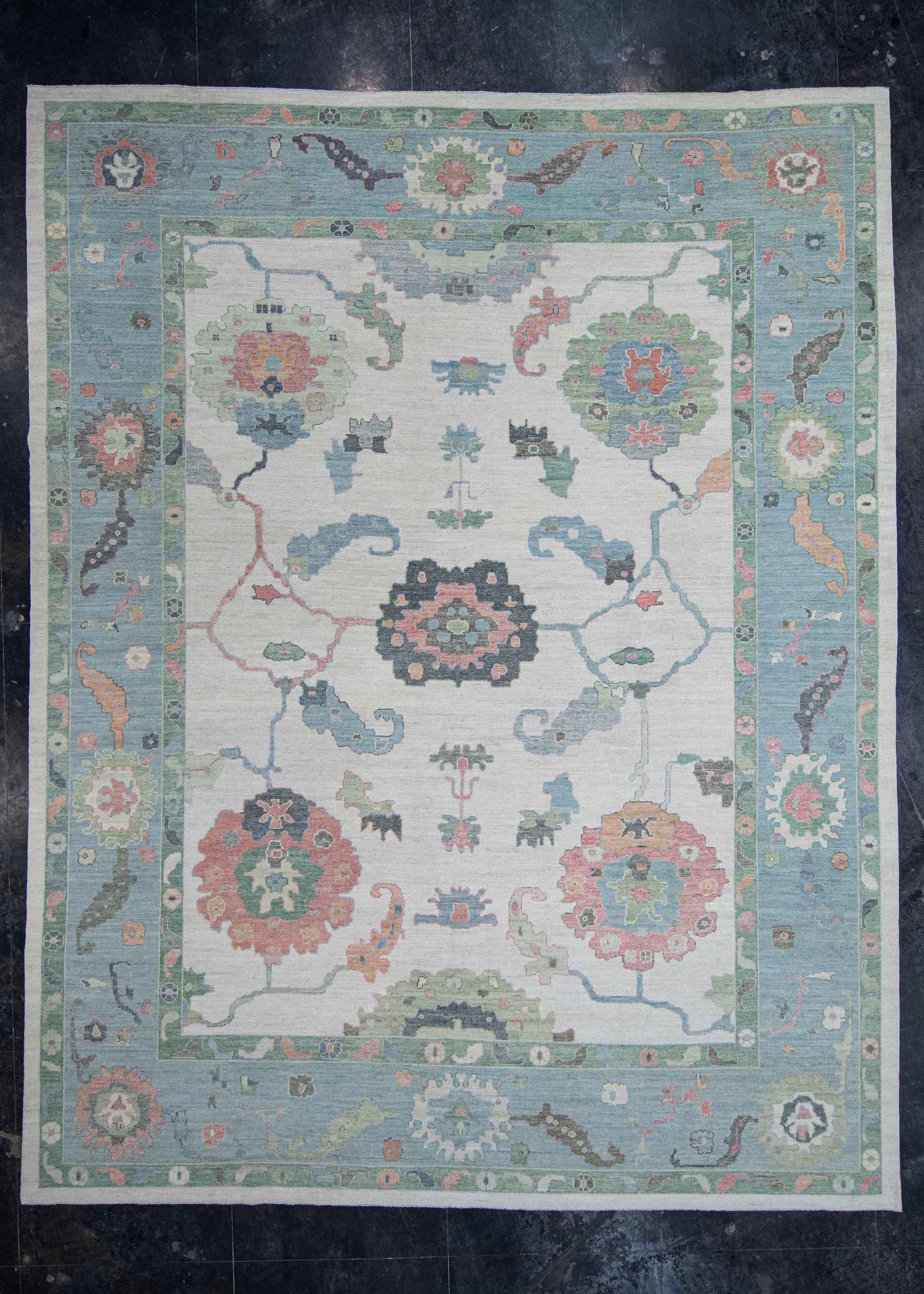 Turkish Oushak Rug 12'2" x 15'7" #20298