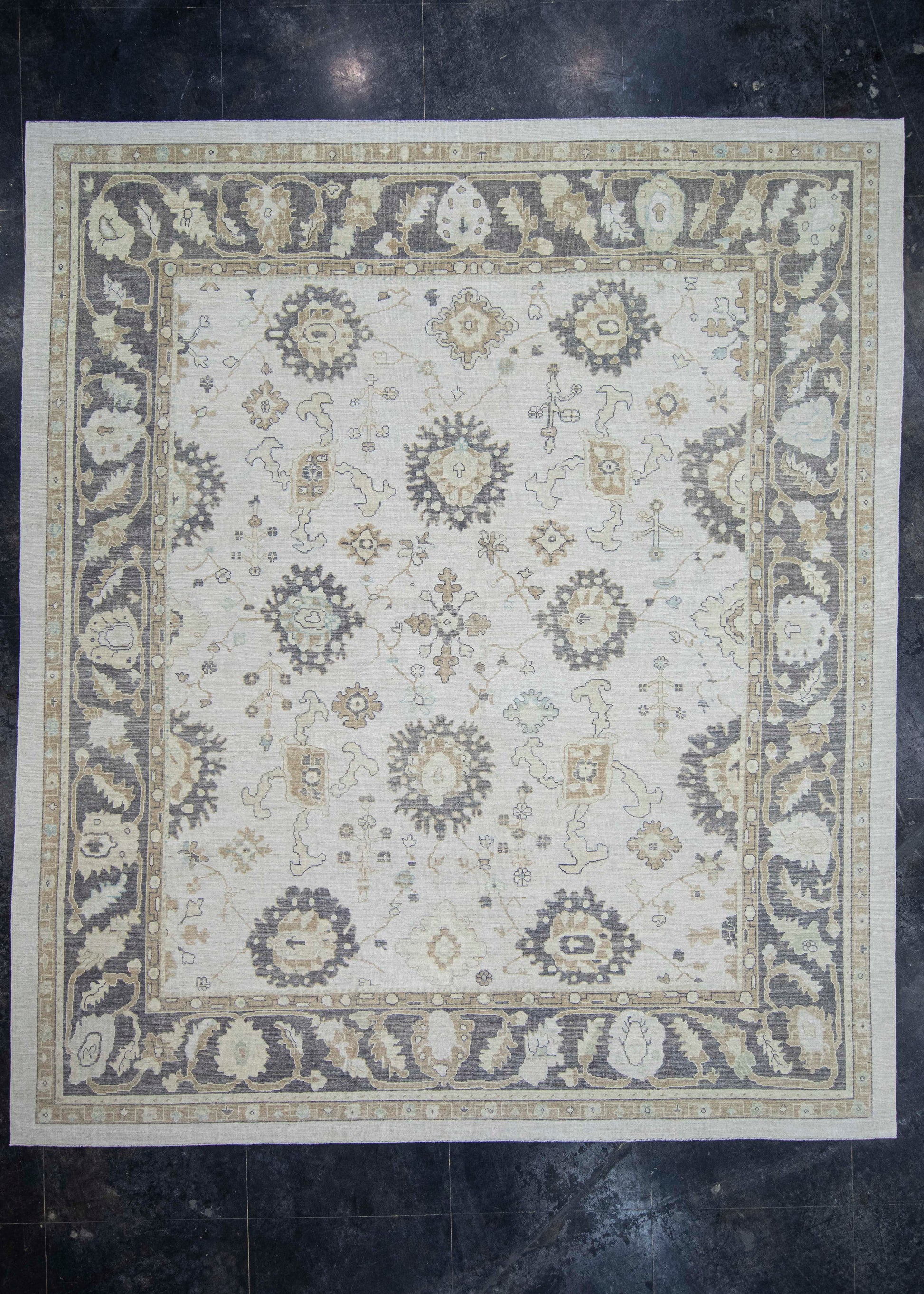 Turkish Oushak Rug 13'1" x 15'2" #20303