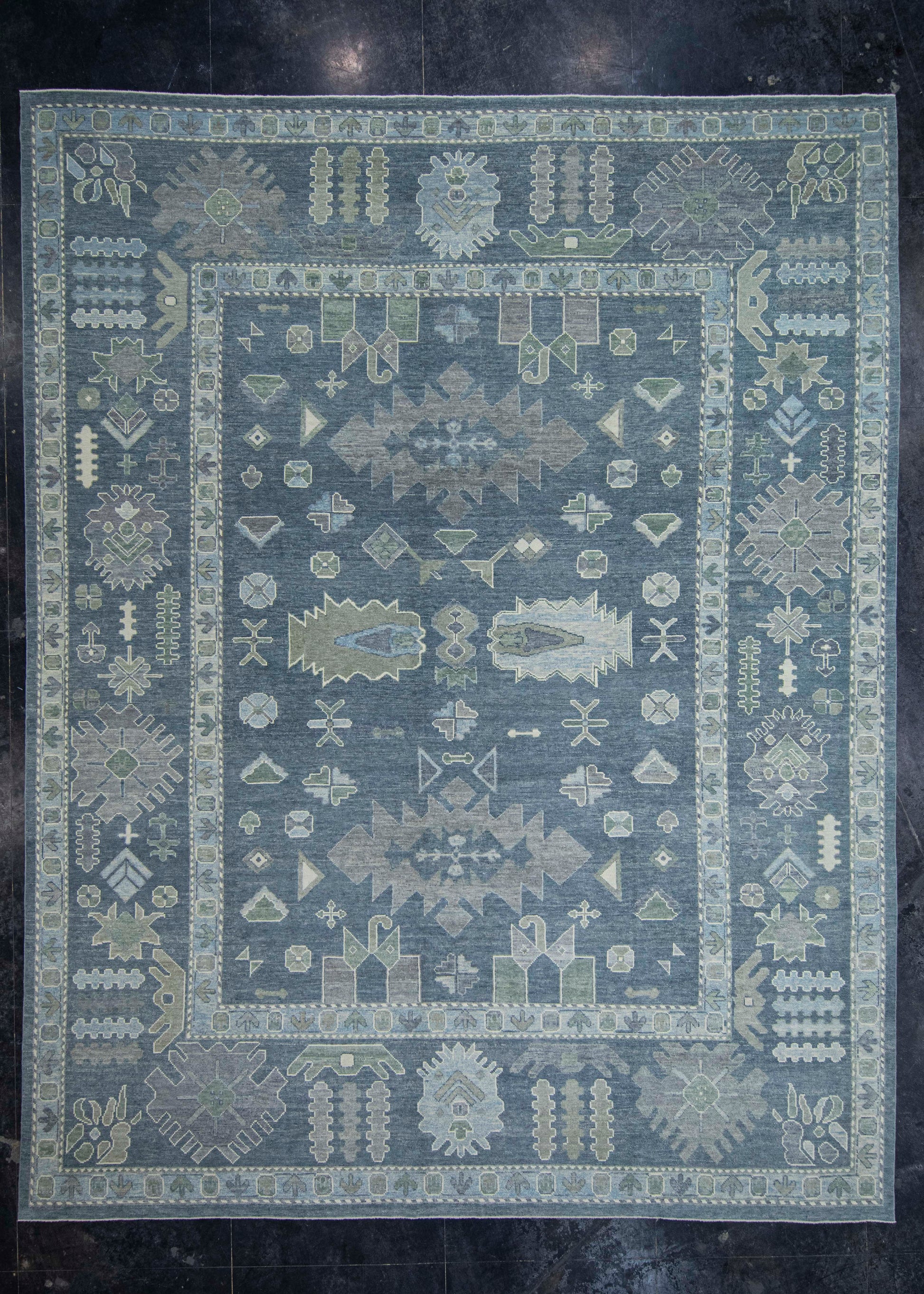Turkish Oushak Rug 12'4" x 15'10" #20413