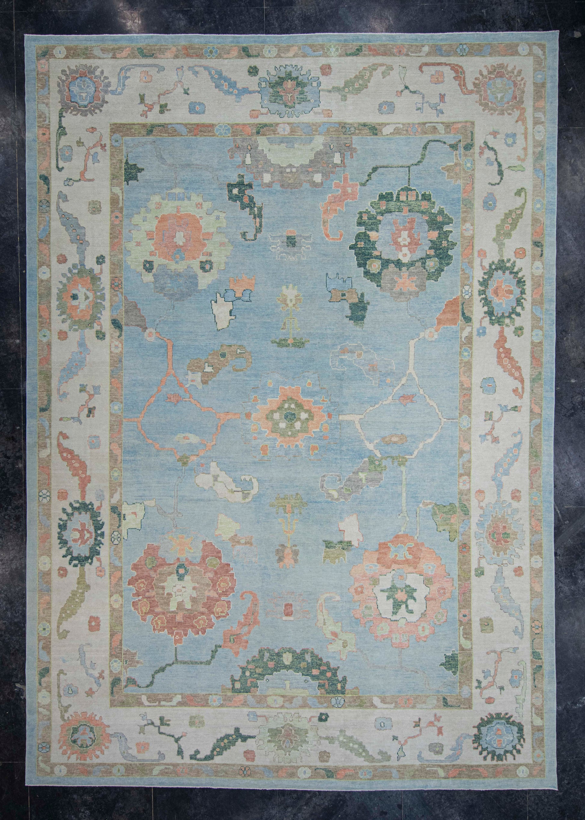 Turkish Oushak Rug 12'8" x 18' #20382