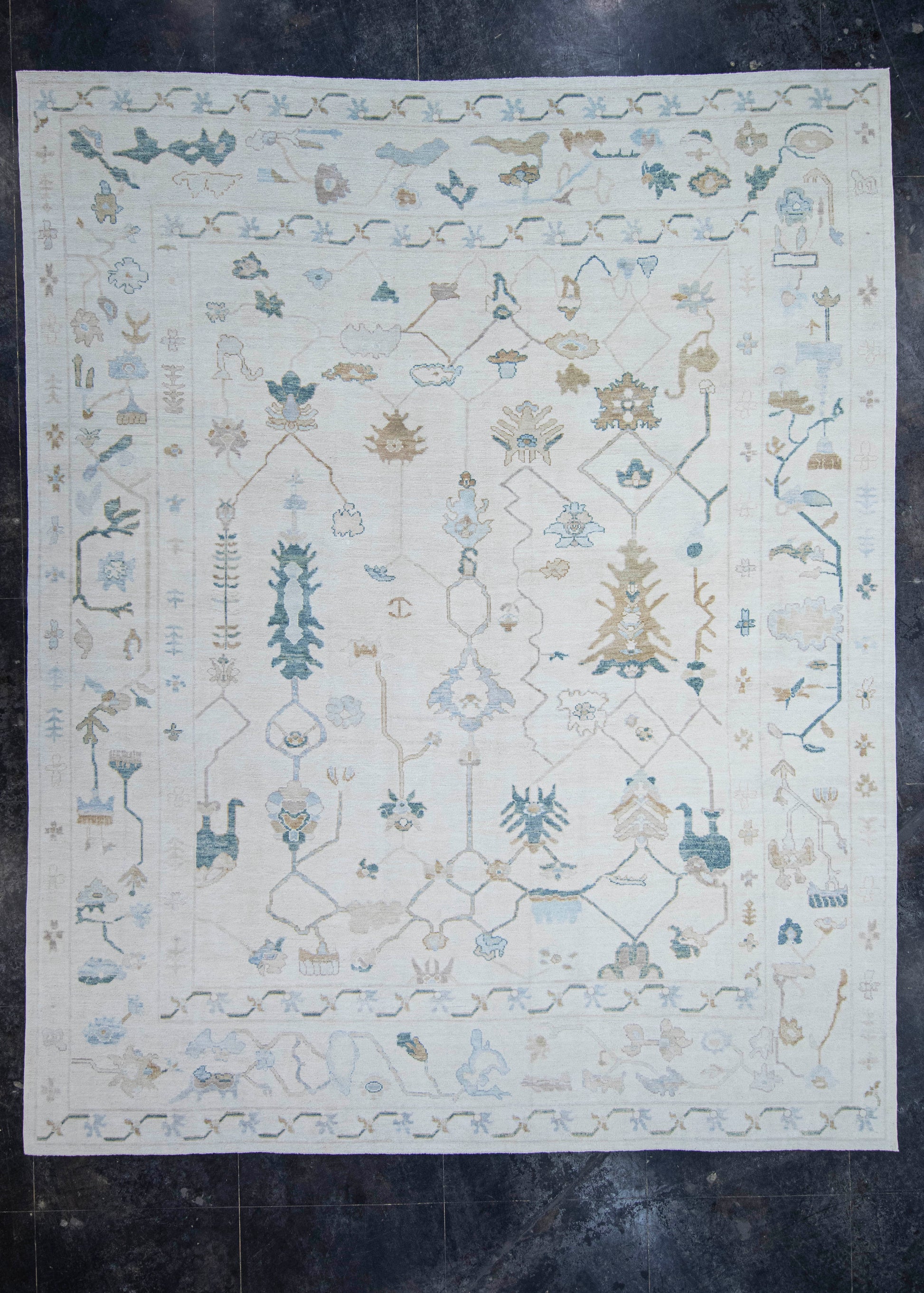 Turkish Oushak Rug 12'9" x 15'10" #20384