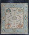Turkish Oushak Square Rug 9'10" x 10'10" #20434