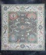 Turkish  Oushak Square Rug 11'10" x 12'7" #20319