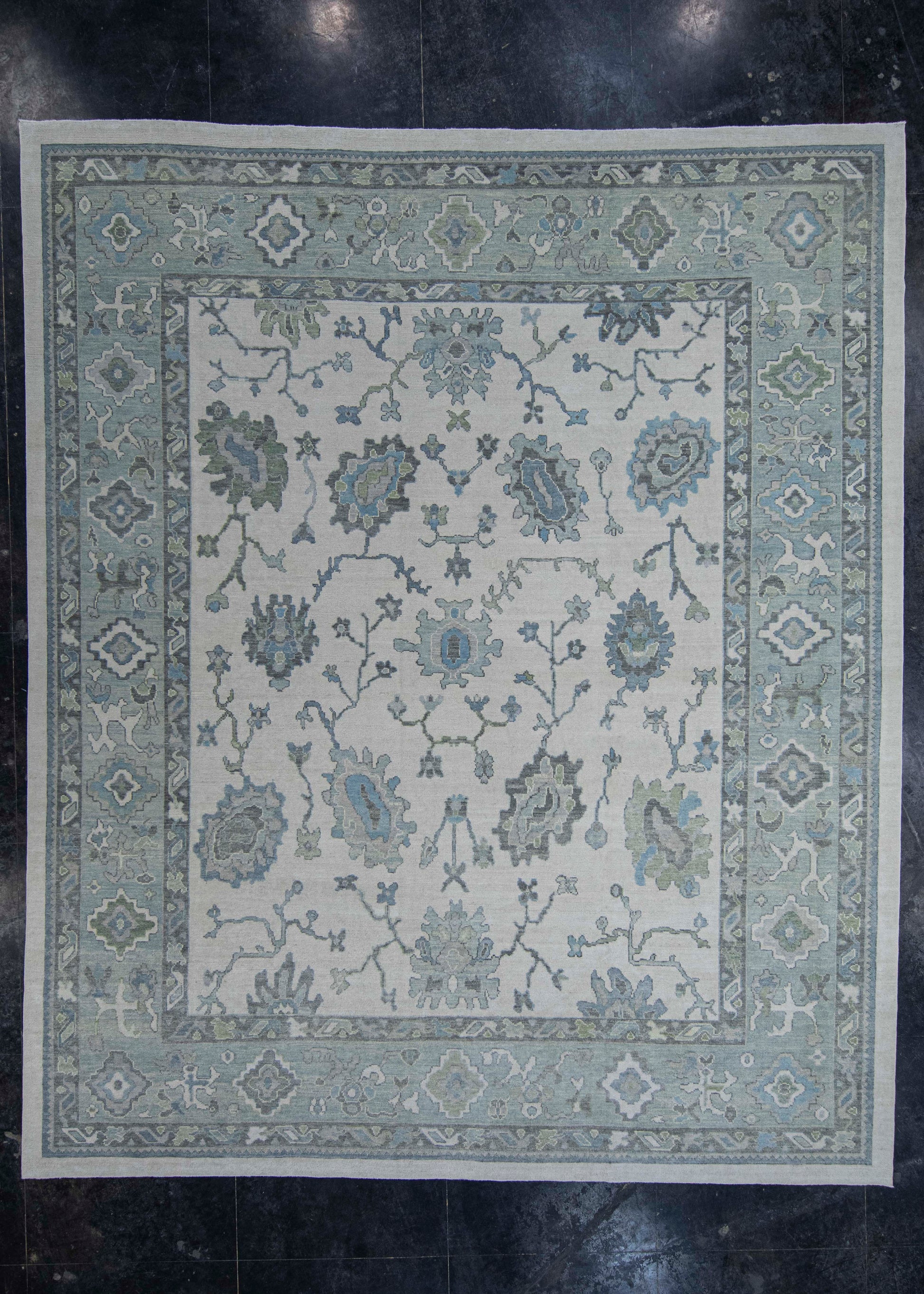 Turkish Oushak Rug 12'6" x 14'11" #20397