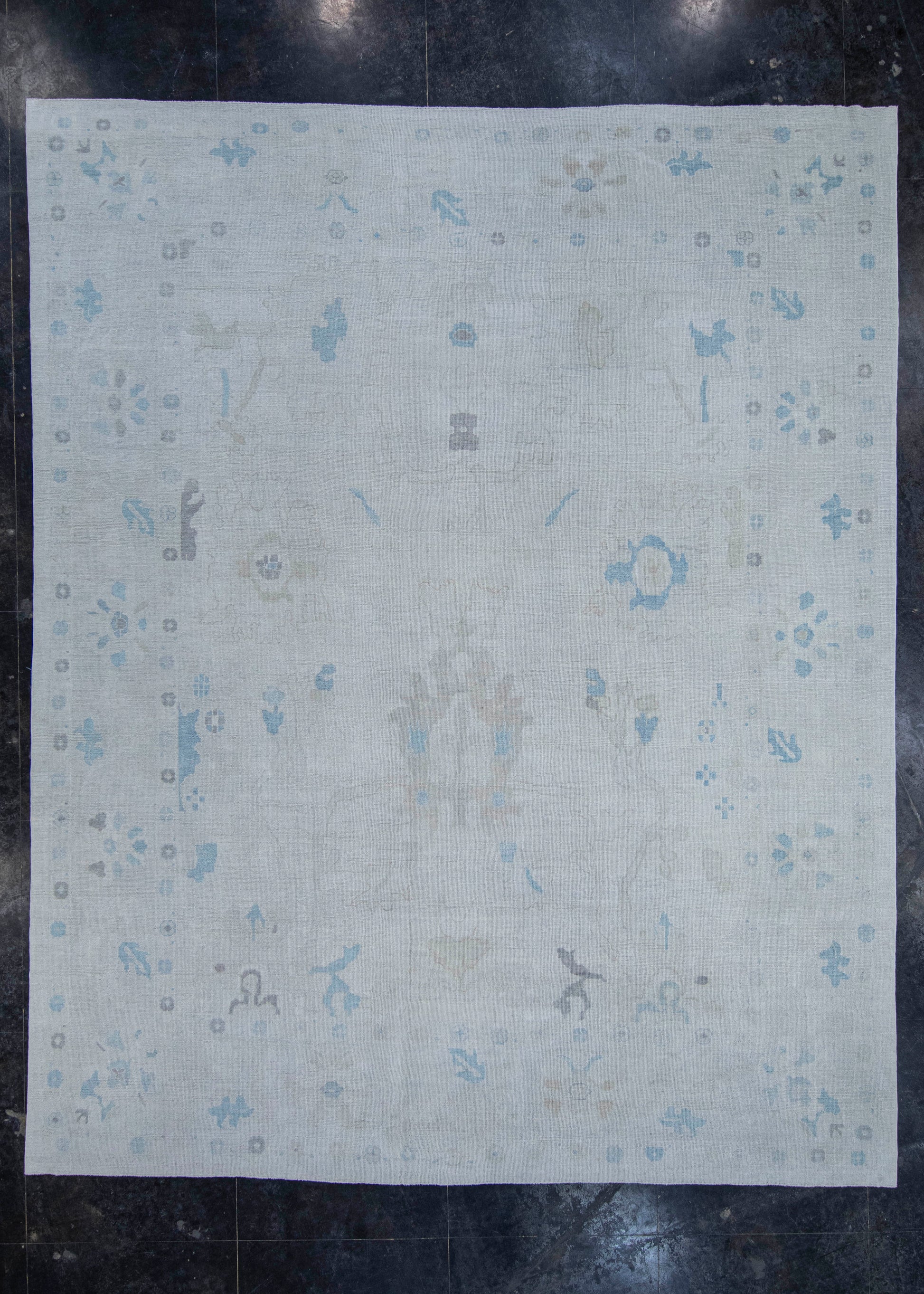 Turkish Oushak Rug 12'4" x 15'3" #20396