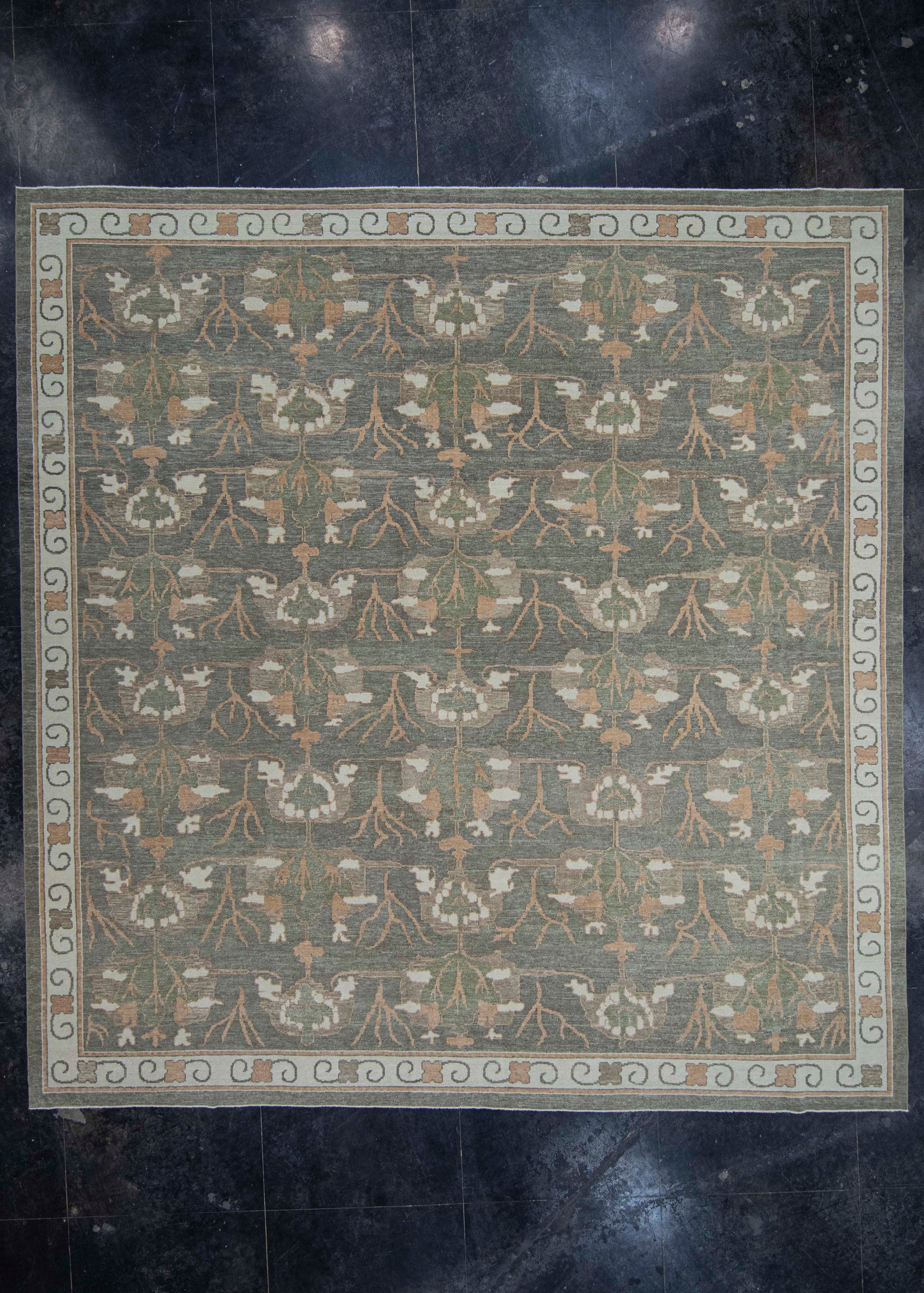 Turkish Oushak Square Rug 13'4" x 13'10" #20393