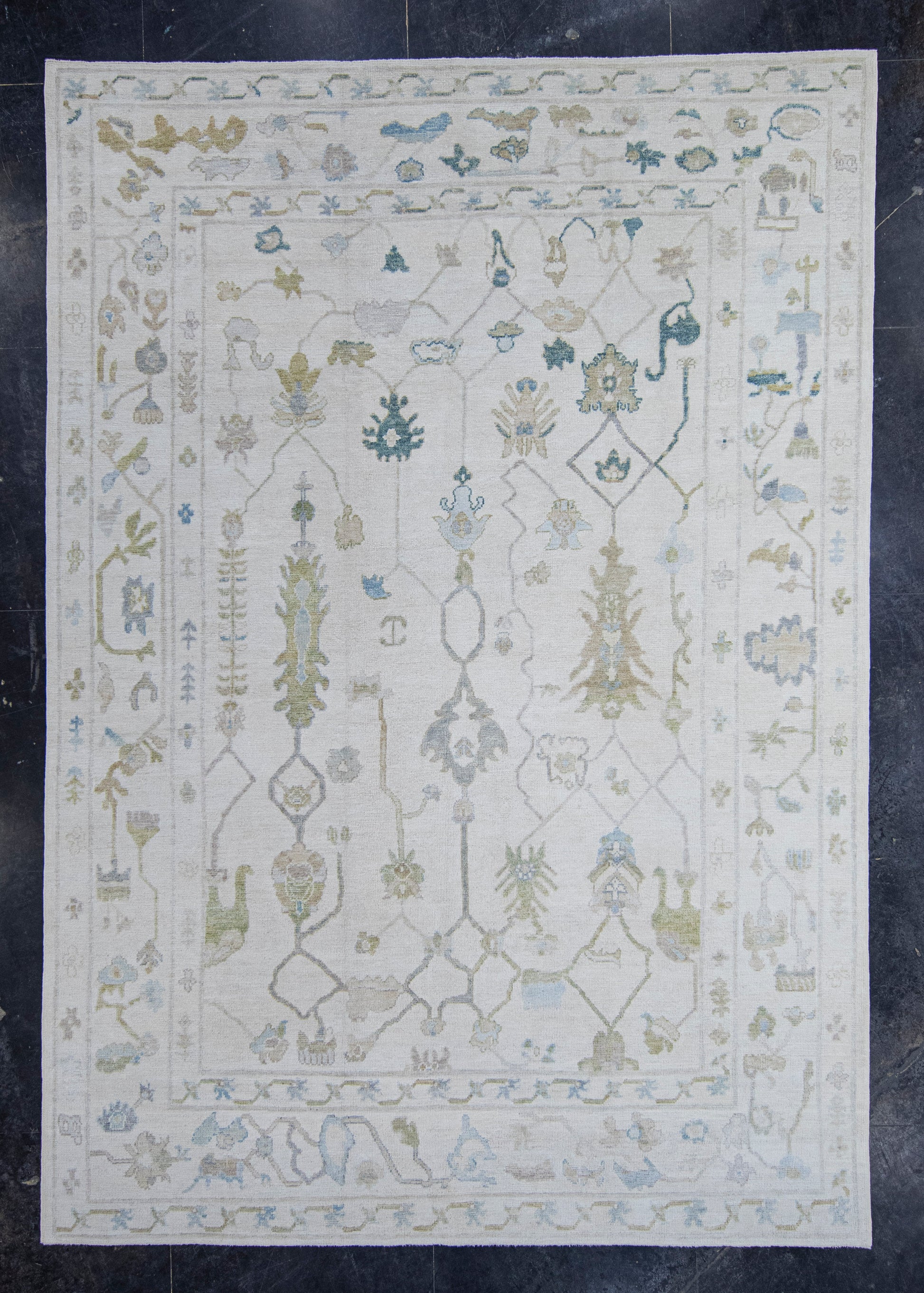 Turkish Oushak Rug 9'5" x 13'5" #20394