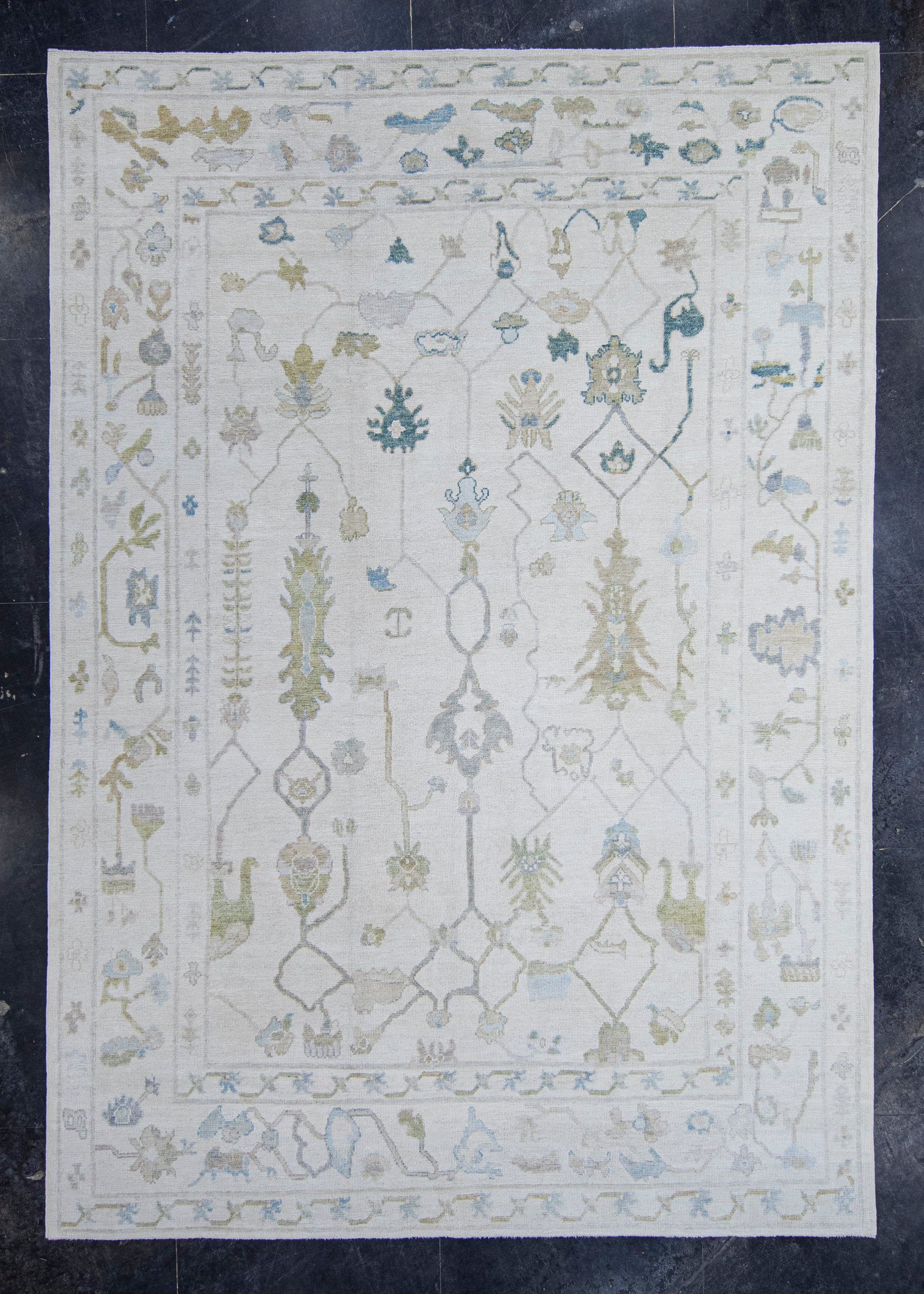 Turkish Oushak Rug 10'11" x 14'9" #20401