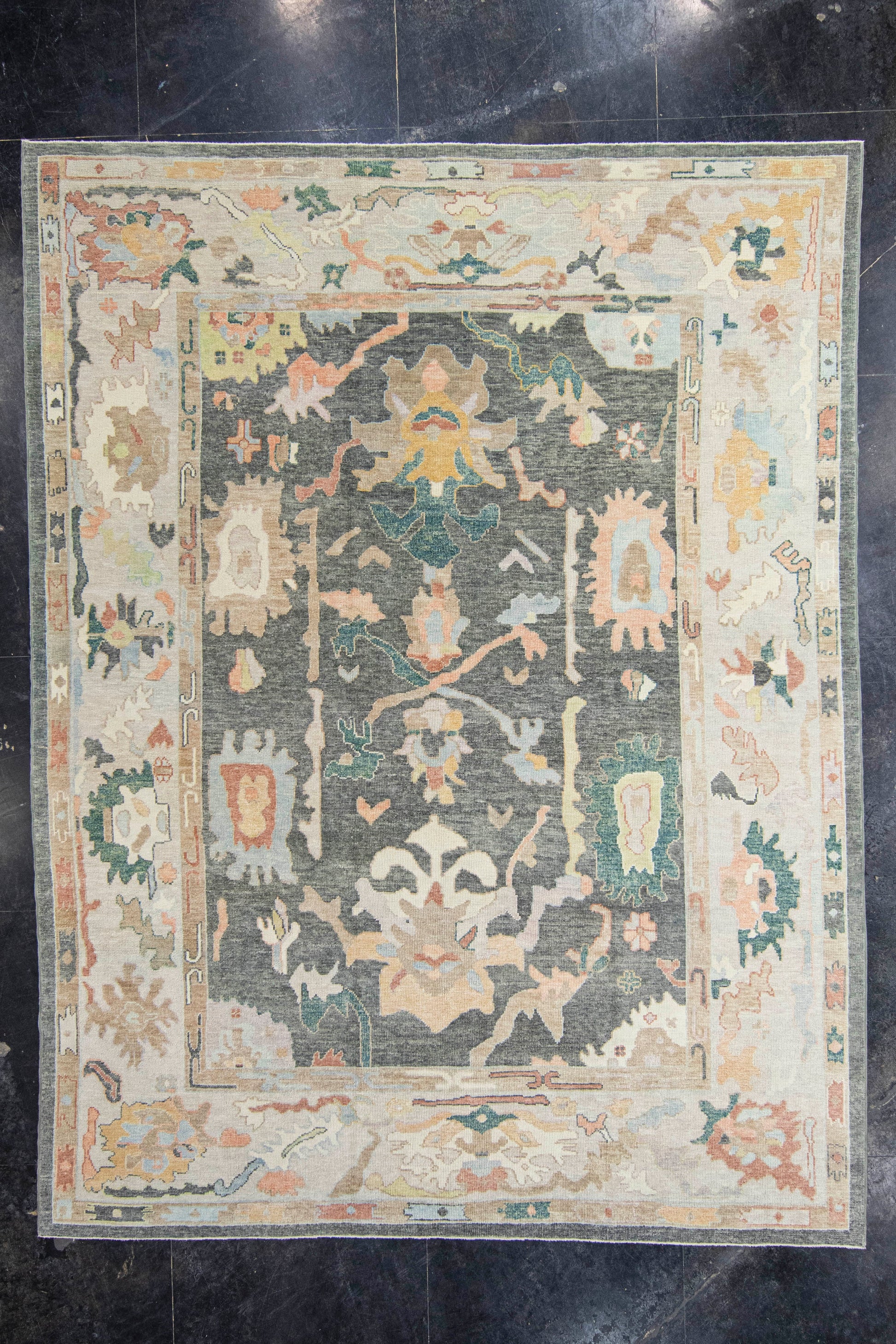 Turkish Oushak Rug 9'8" x 12'8" #20407