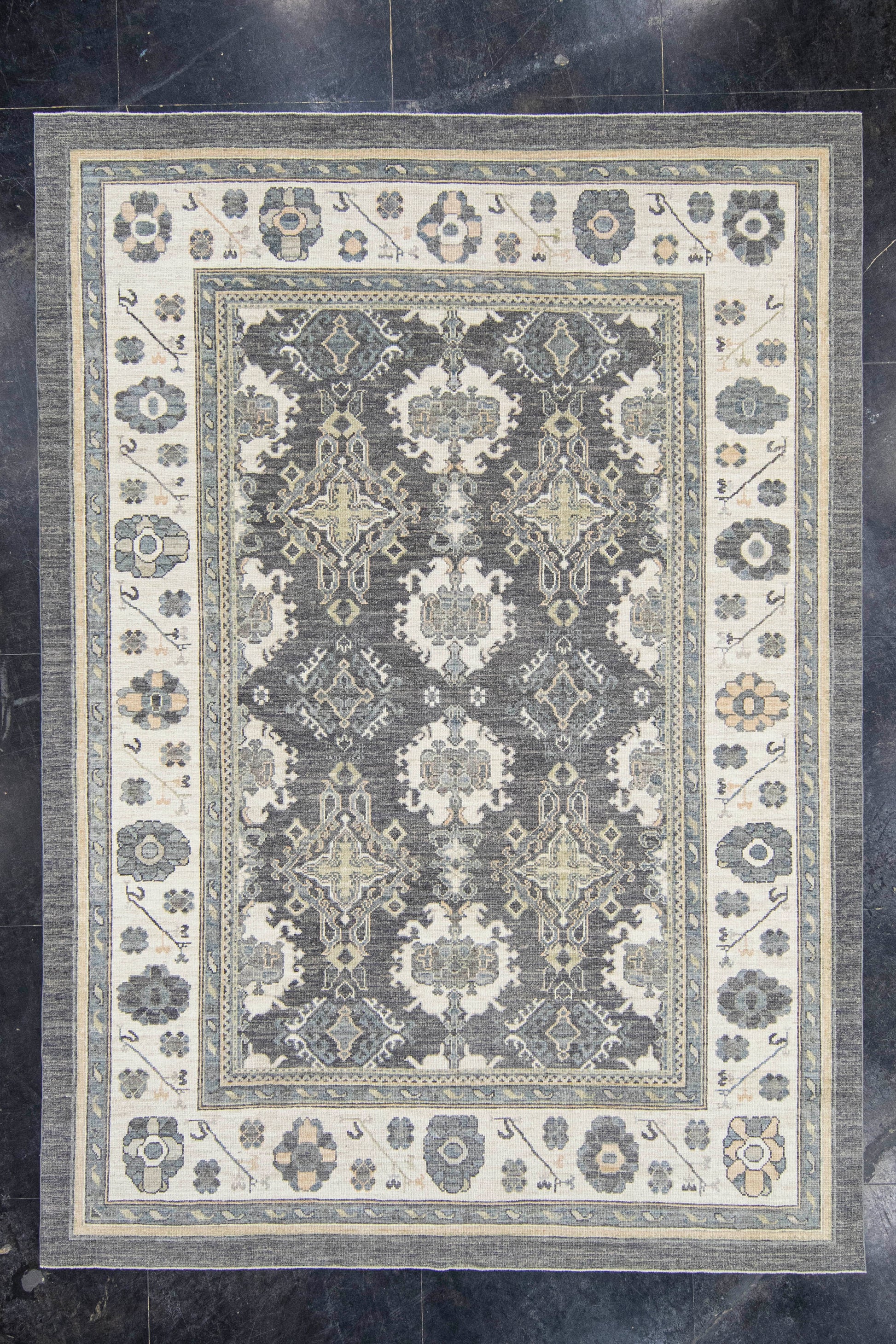 Turkish Oushak Rug 9'1" x 12'8" #20268