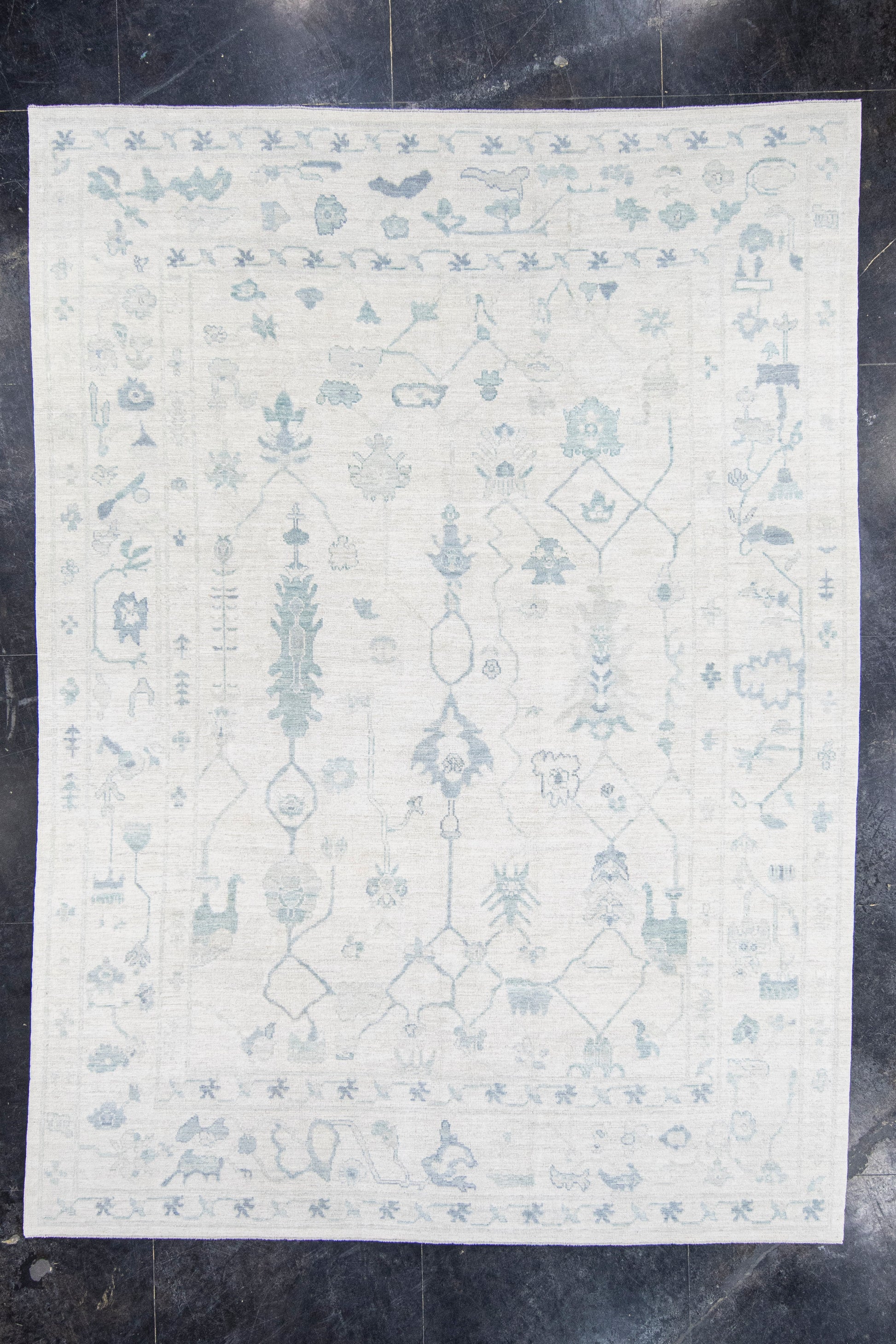 Turkish Oushak Rug 9'2" x 12'7" #20341