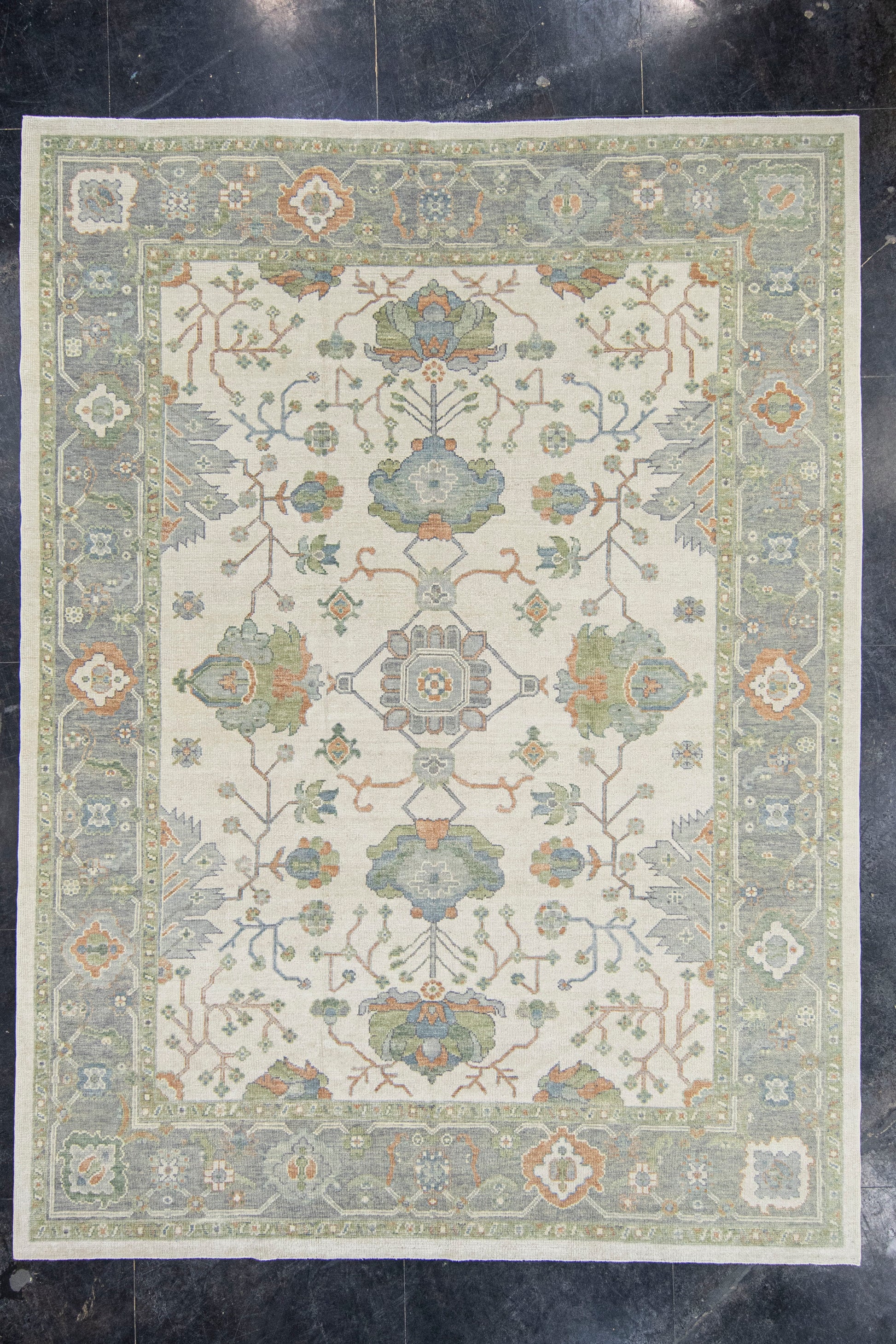 Turkish Oushak Rug 9'6" x 12'8" #20421