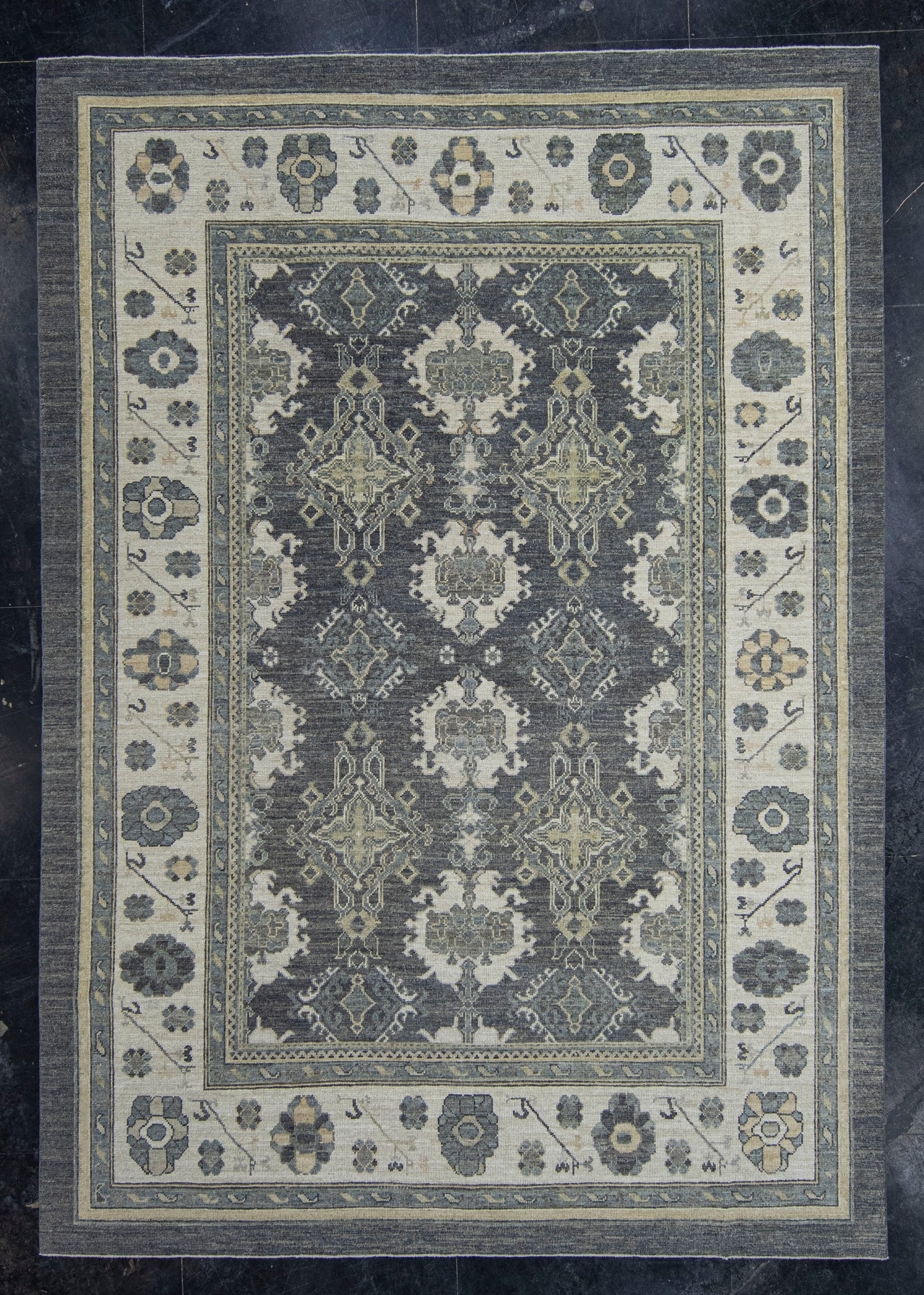 Turkish Oushak Rug 9'3" x 13'1" #20363