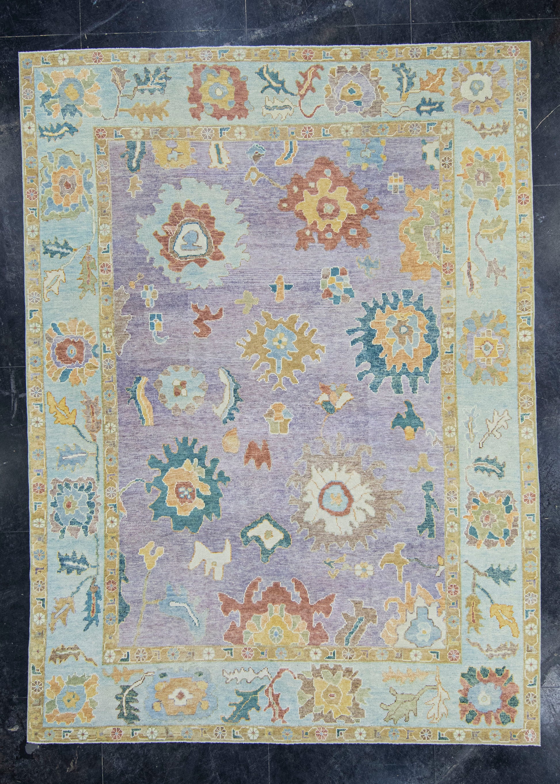 Turkish Oushak Rug 9'3" x 12'7" #20389